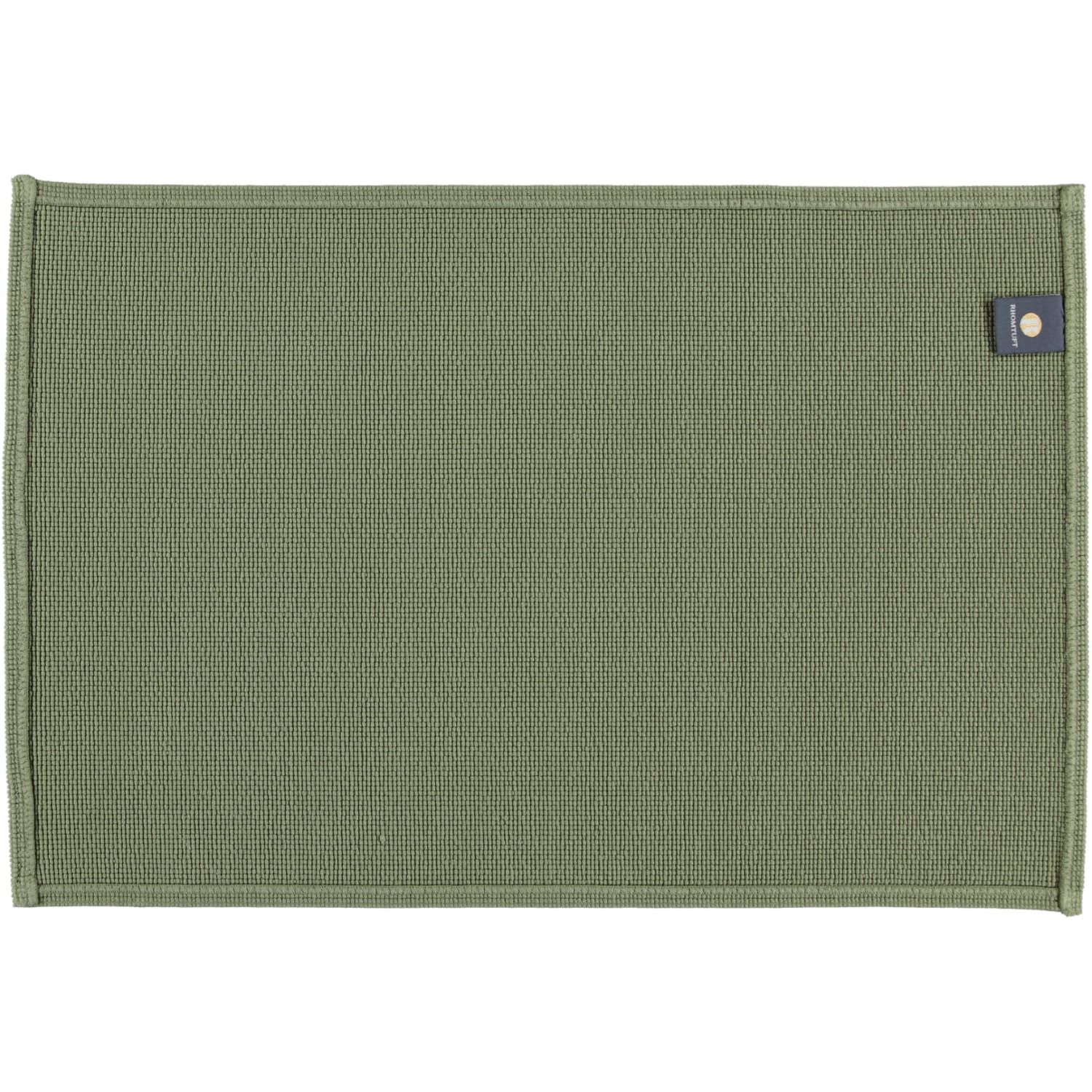 Rhomtuft - Badematte Plain - Farbe: olive - 404 - 60x90 cm