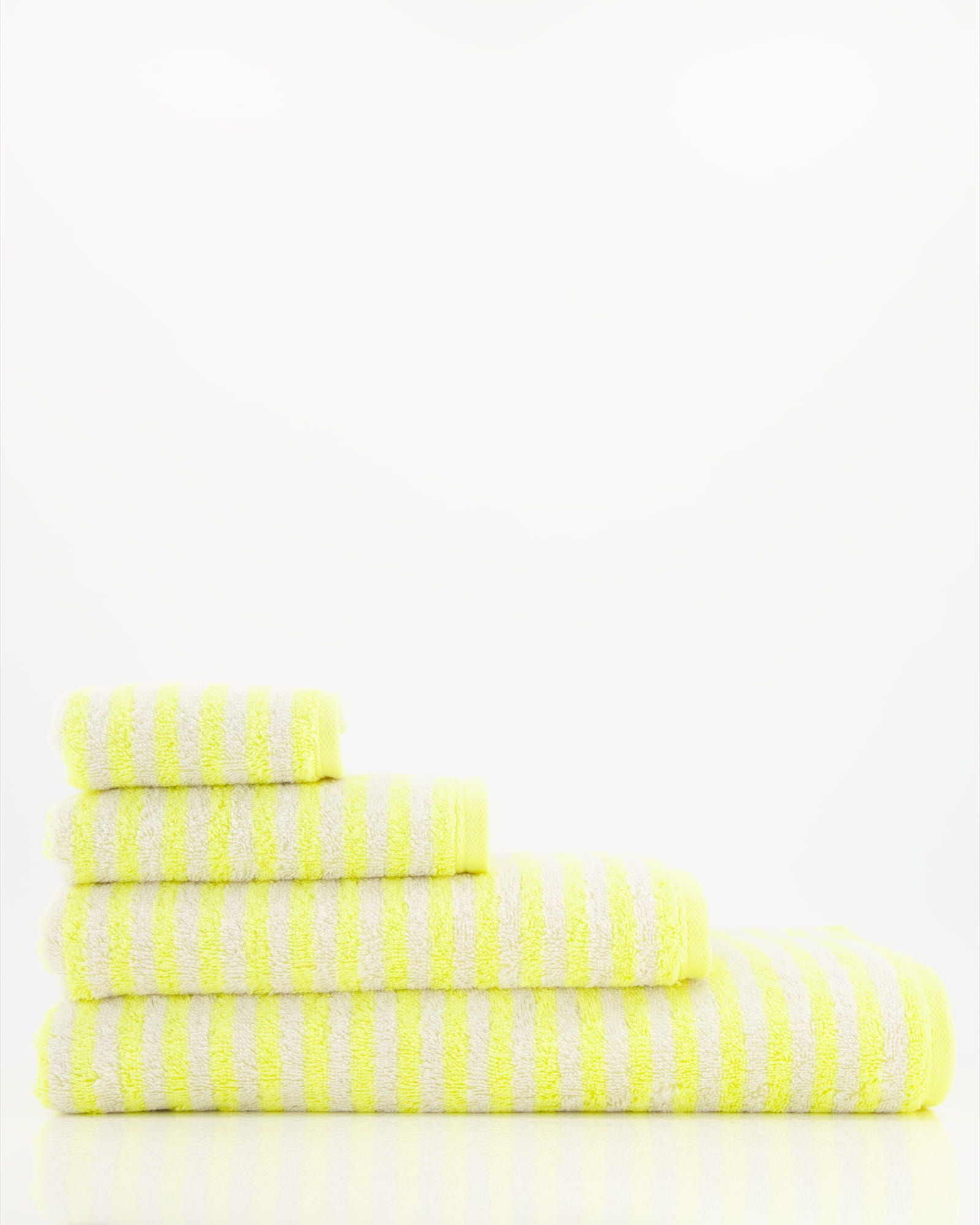 Cawö - Campus Ringel 955 - Farbe: lemon - 57 - Waschhandschuh 16x22 cm