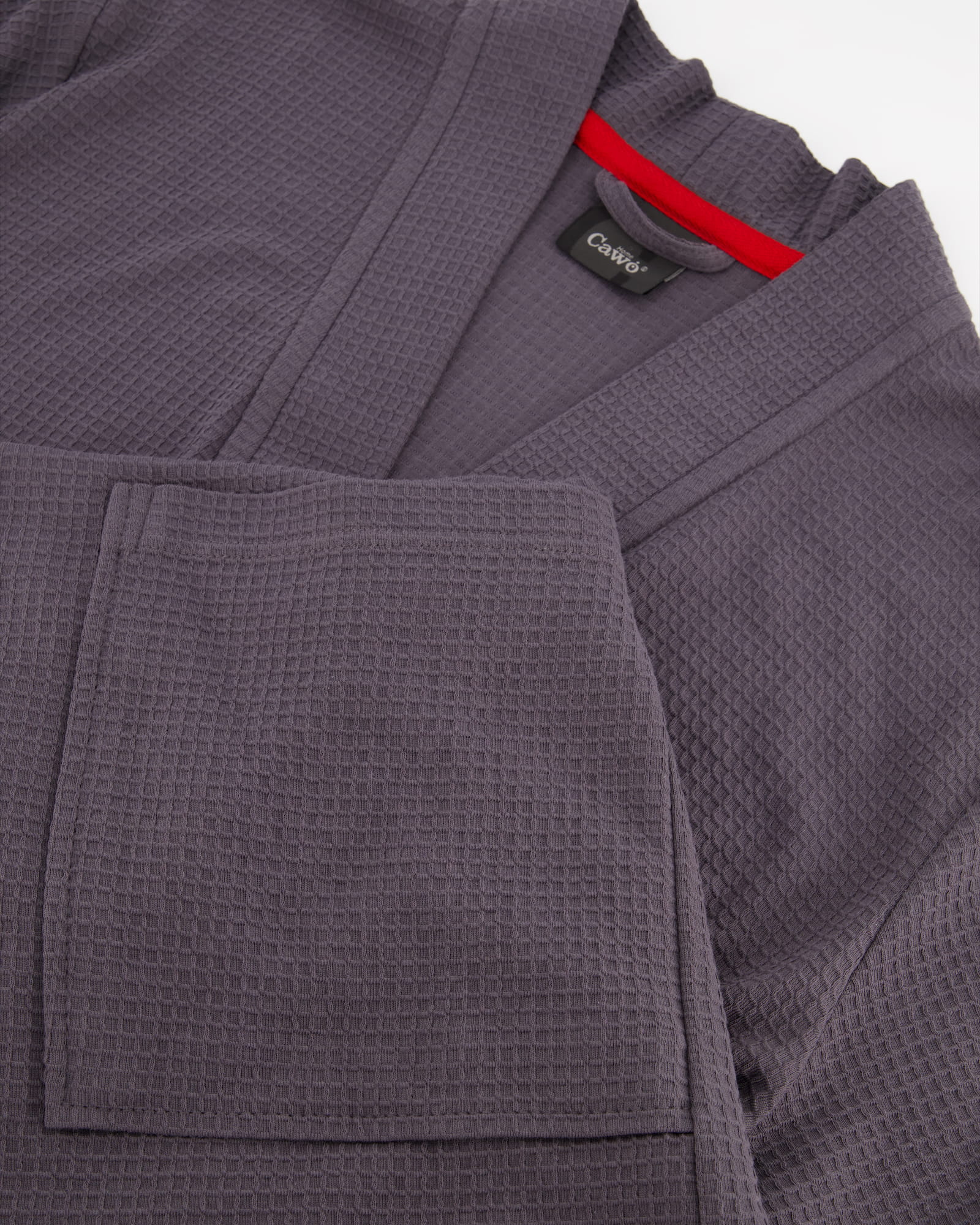 Cawö Home Bademäntel Herren Kimono 816 anthrazit - 72