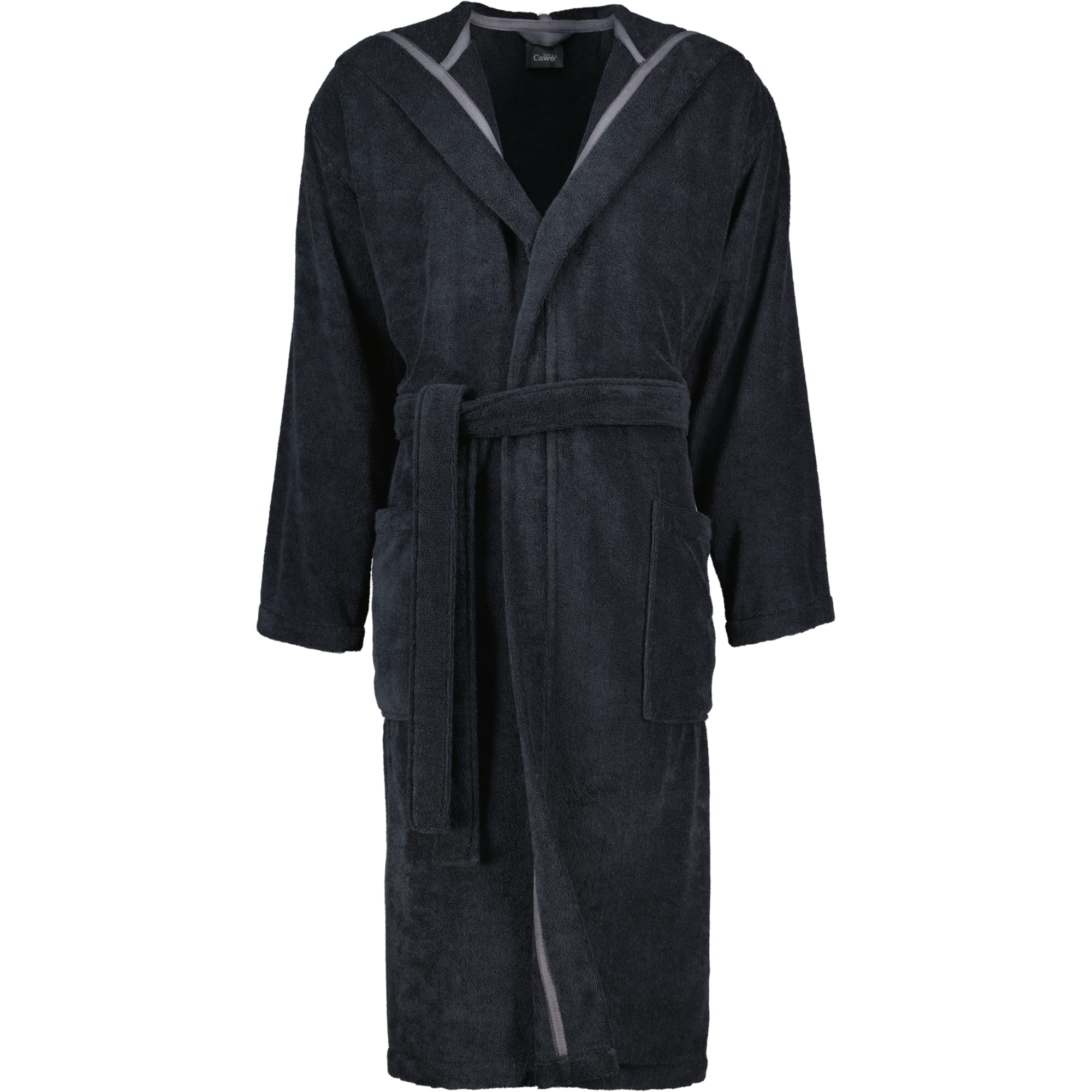 Cawö Home Herren Bademantel Kapuze 829 - Farbe: lava - 97