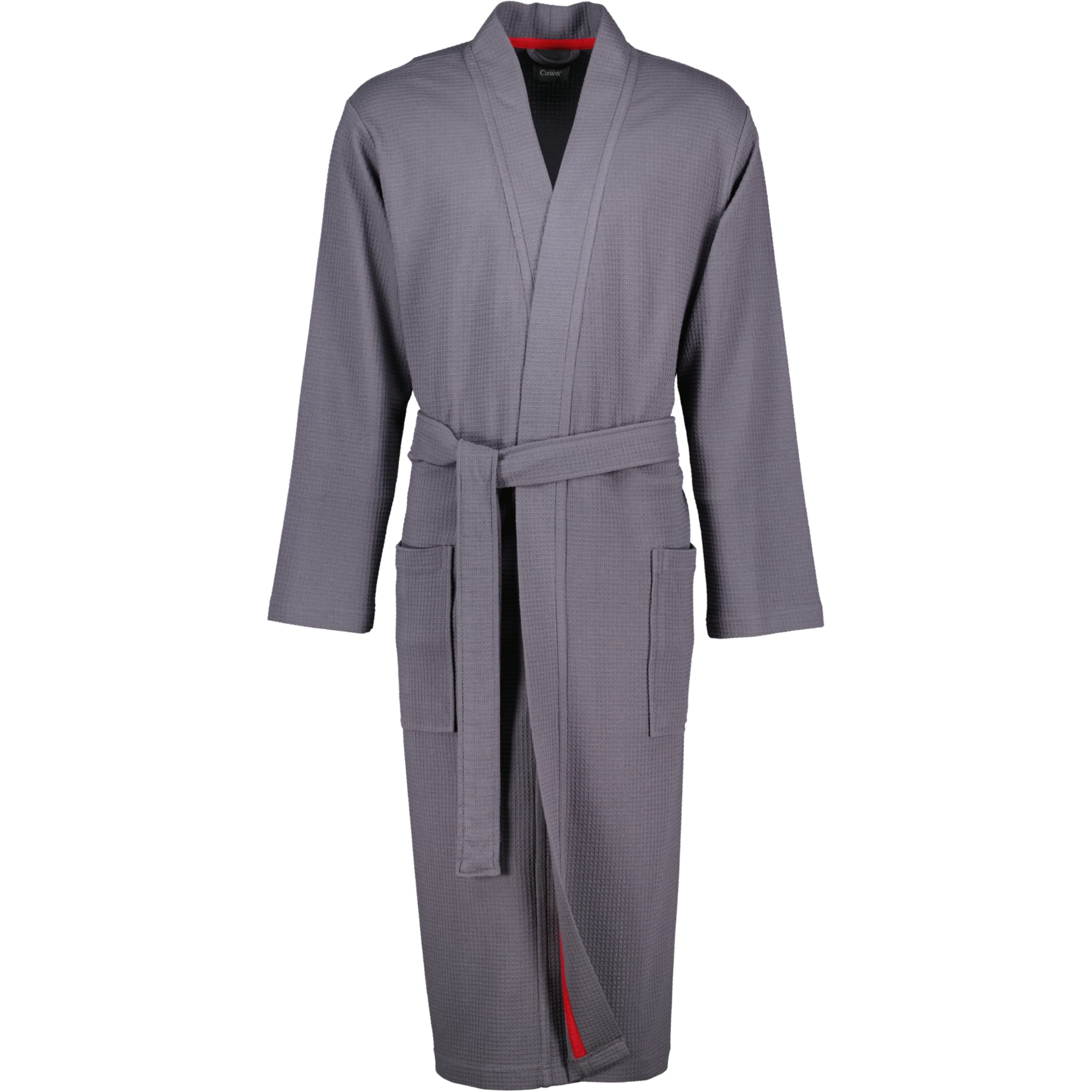 Cawö Home Bademäntel Herren Kimono 816 anthrazit - 72