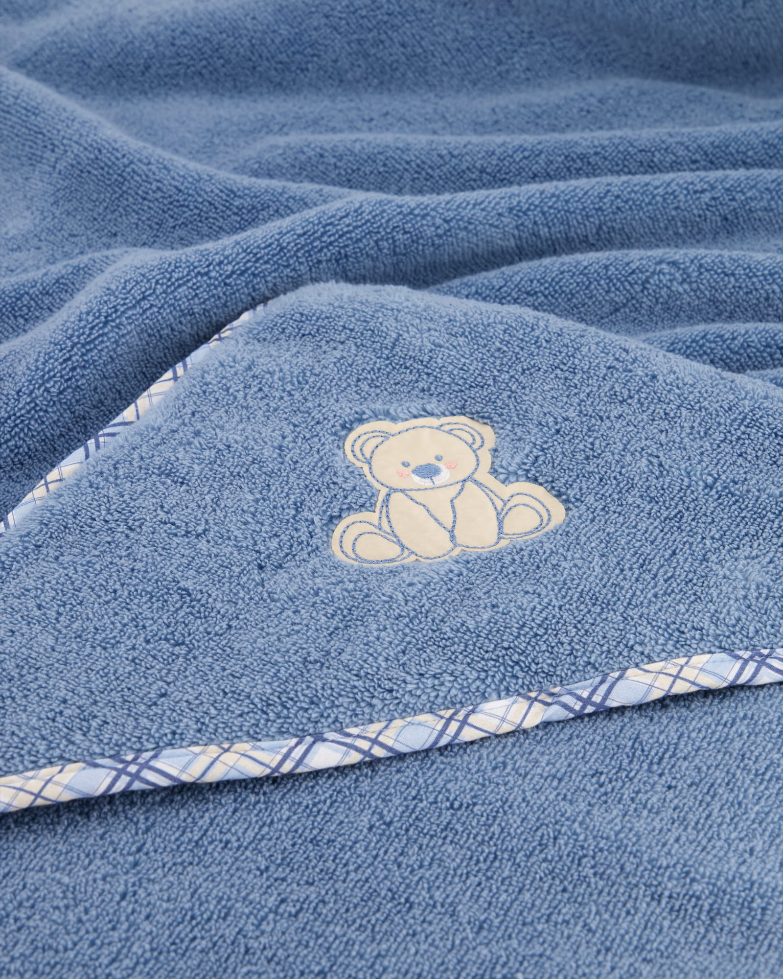 Vossen Kapuzentücher Teddy dusty blue - 4695 - Kapuzentuch 100x100 cm