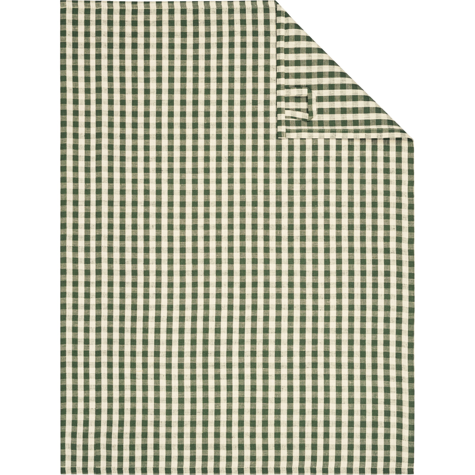 Cawö Home Geschirrtücher Linen Classics Karo 538 oliv - 43 - 50x70 cm