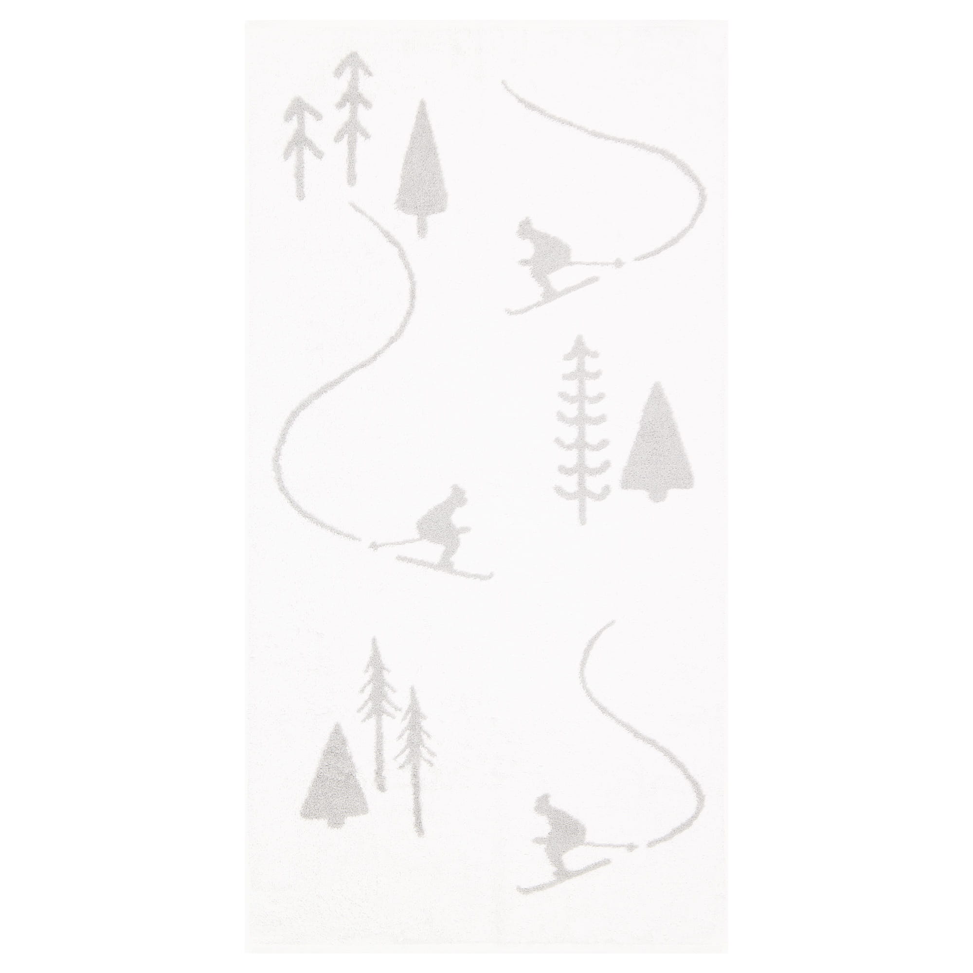 Cawö Handtücher WINTER EDITION Skifahrer 6272 weiß/platin - 67