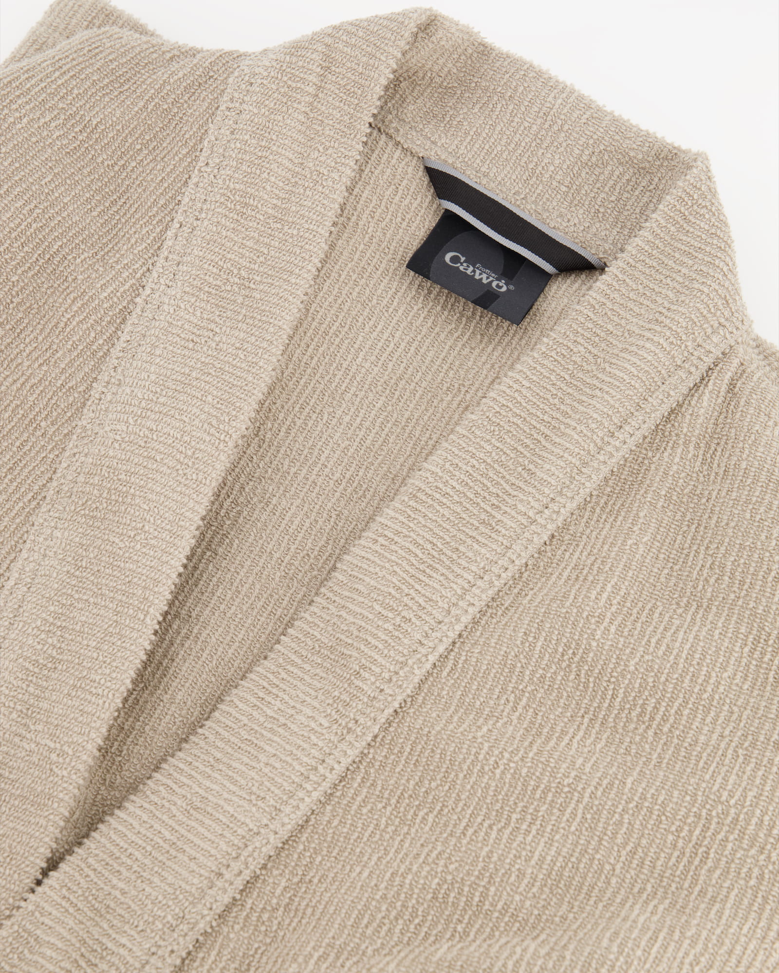 Cawö Bademäntel Herren Kimono Struktur 5509 sand - 339
