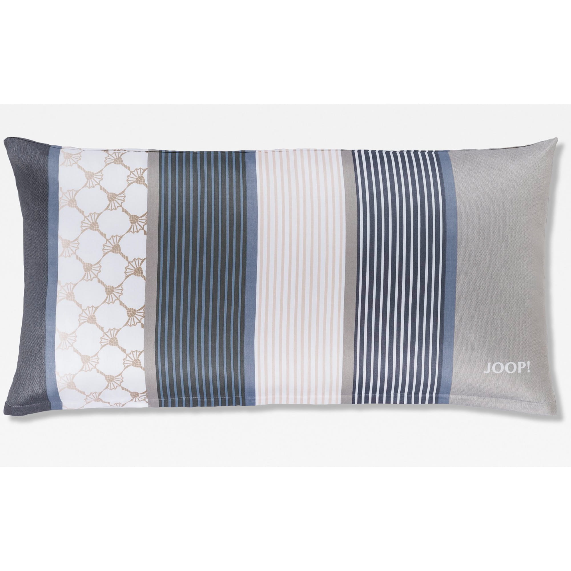JOOP Bettwäsche Cornflower Stripes 4069 - Farbe: Deep Coal - 09 - Kissen 40x80 cm