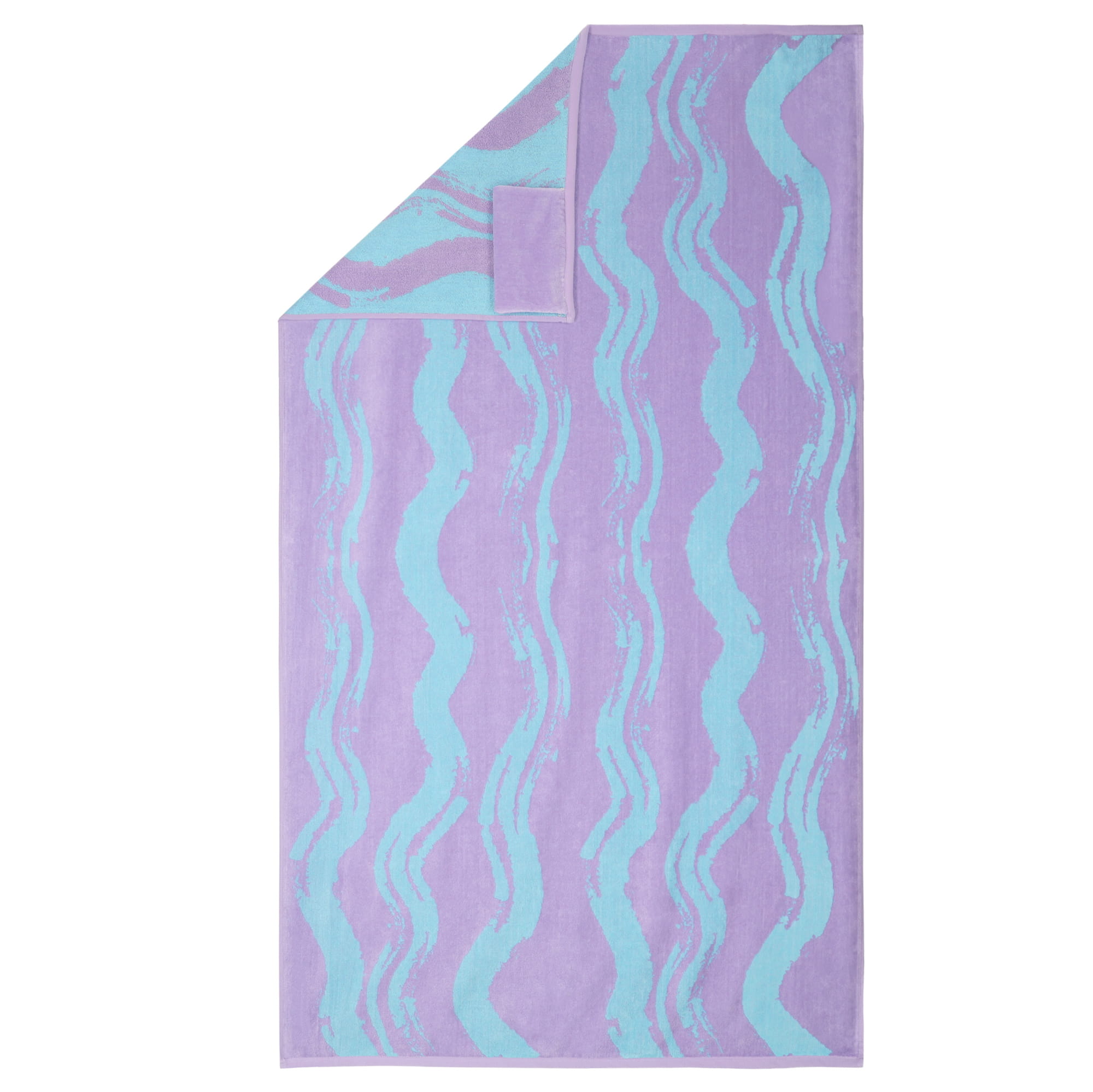 Vossen Strandtücher Coast Lines lavender touch - 0002 - Strandtuch 100x180 cm