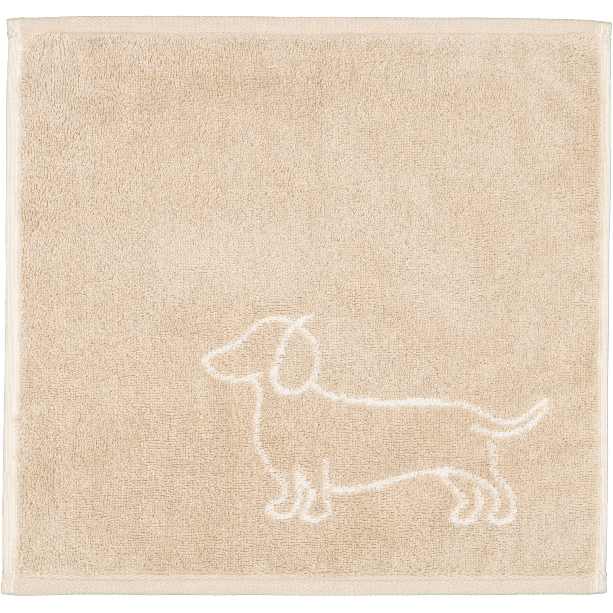 Cawö Seiftücher WE LOVE DOGS Mix 6249 3er Set Natur-Beige - 33 - 30x30 cm