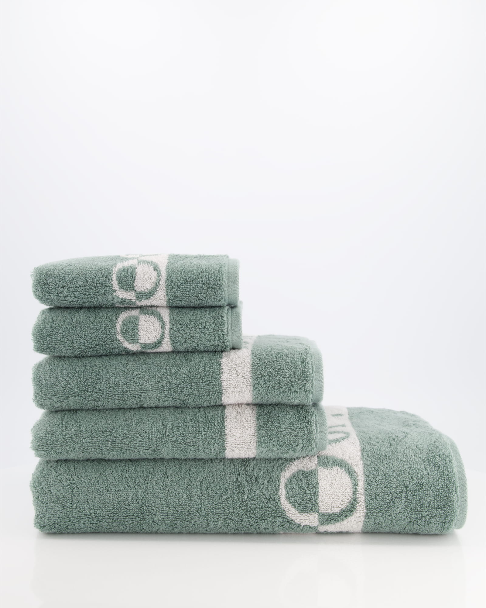 JOOP! Handtücher Split Doubleface 1712 Pinie - 47 - Seiflappen 30x30 cm