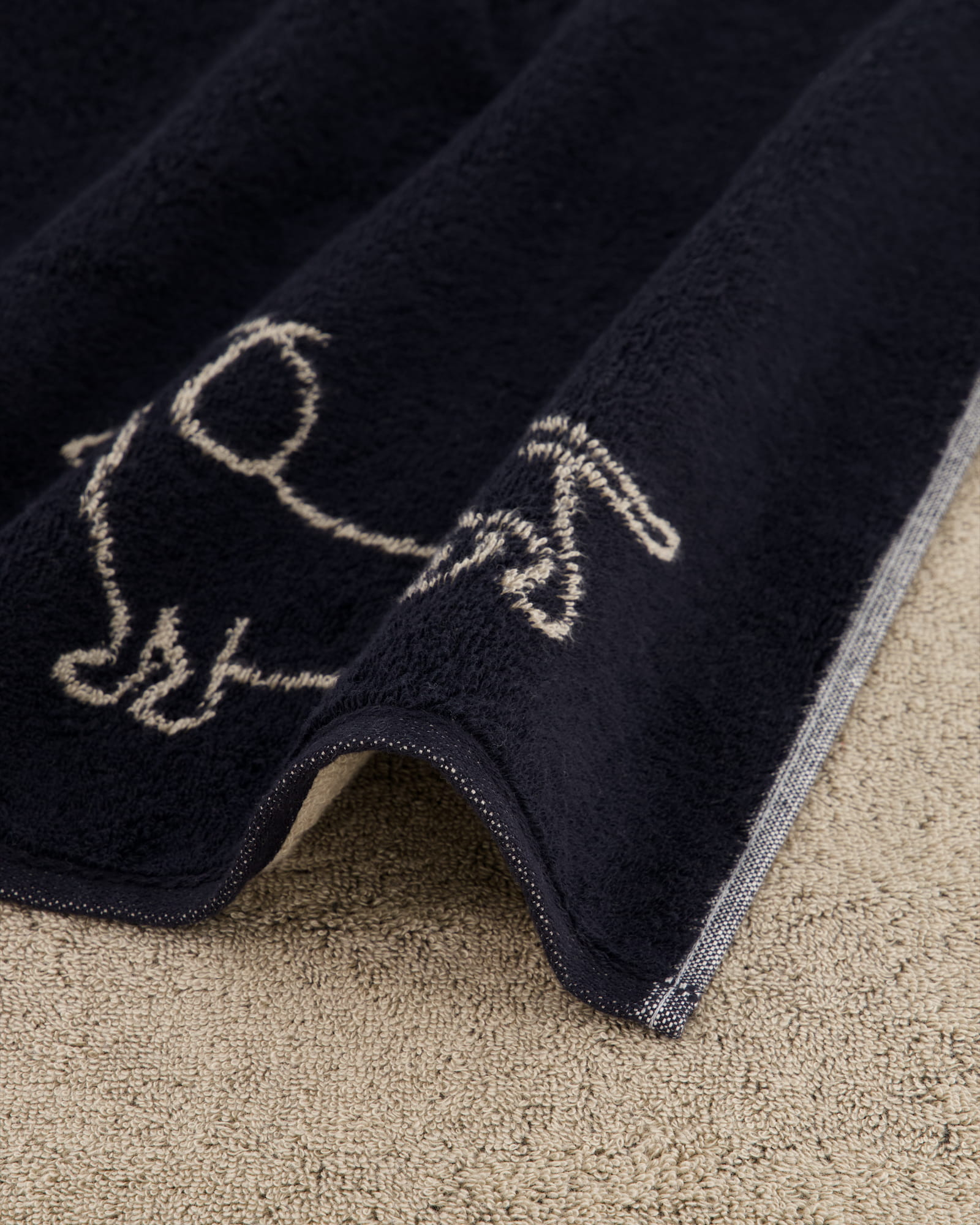 Cawö Handtücher WE LOVE DOGS Companion 6248 Schwarz-Beige - 93 - Duschtuch 80x150 cm