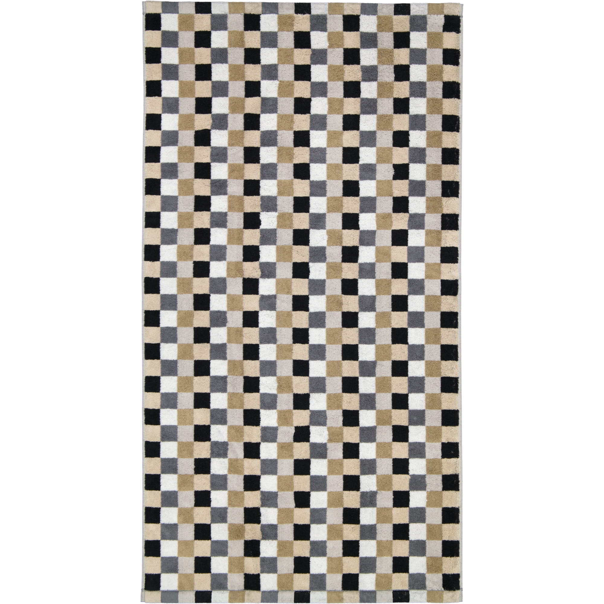 Cawö - Life Style Karo 7047 - Farbe: 37 - kiesel - Duschtuch 70x140 cm