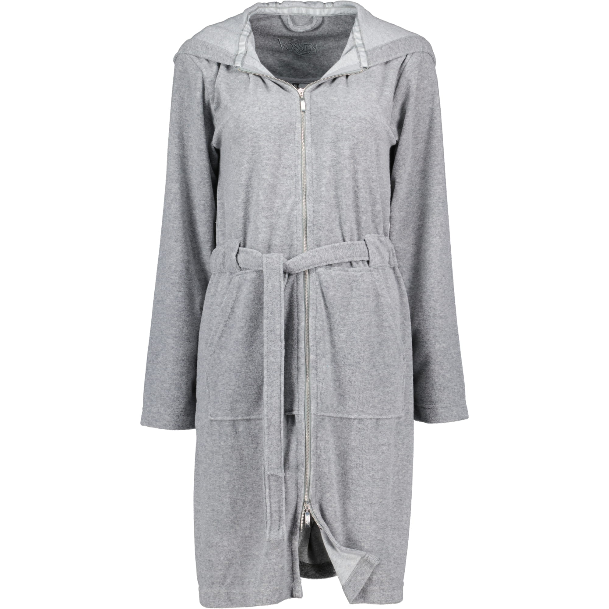 Vossen Bademäntel Damen Kurzmantel mit Kapuze Tampa melange - 7380