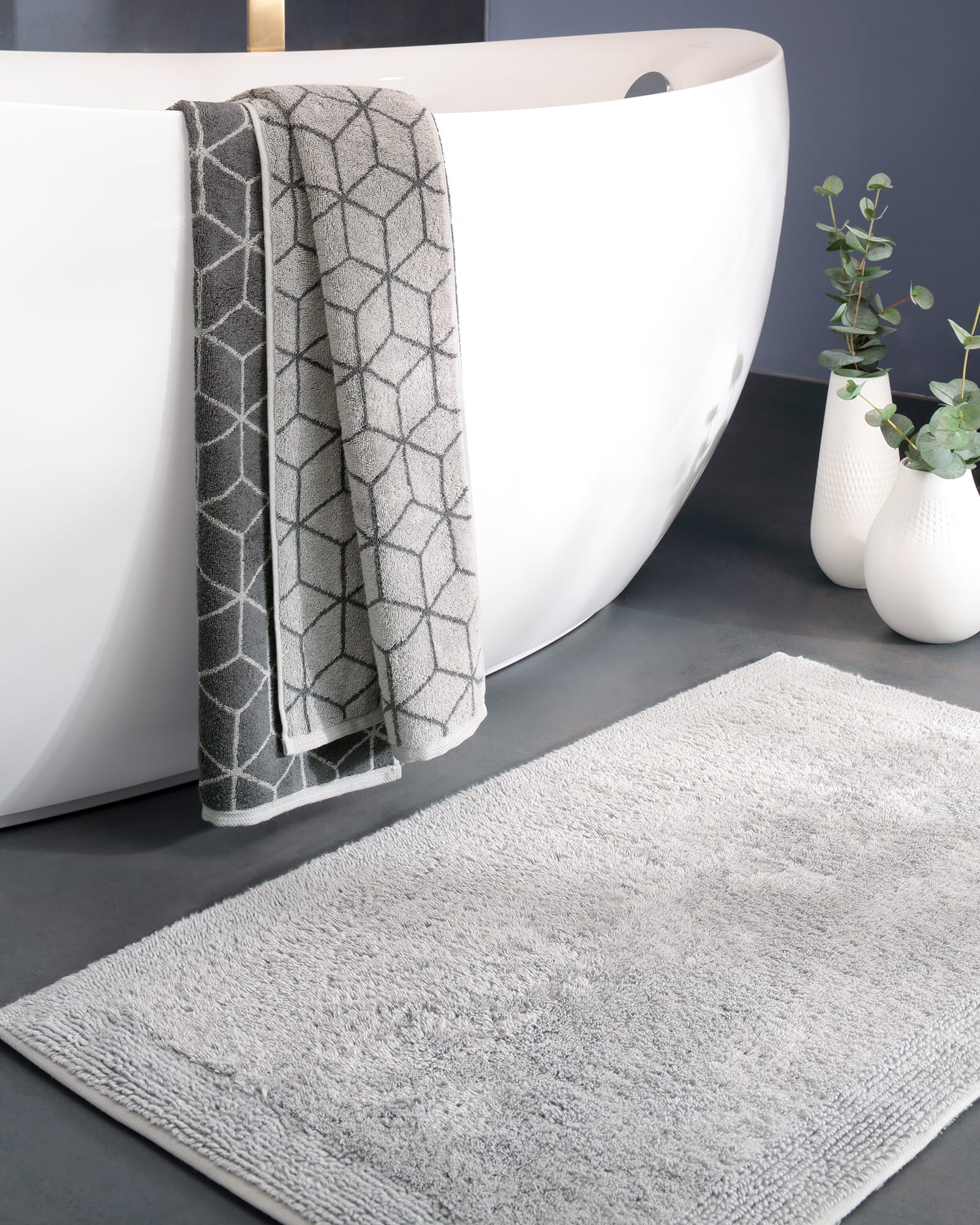 Villeroy & Boch - Badteppich Coordinates Charisma 2555 - Farbe: french linen - 705