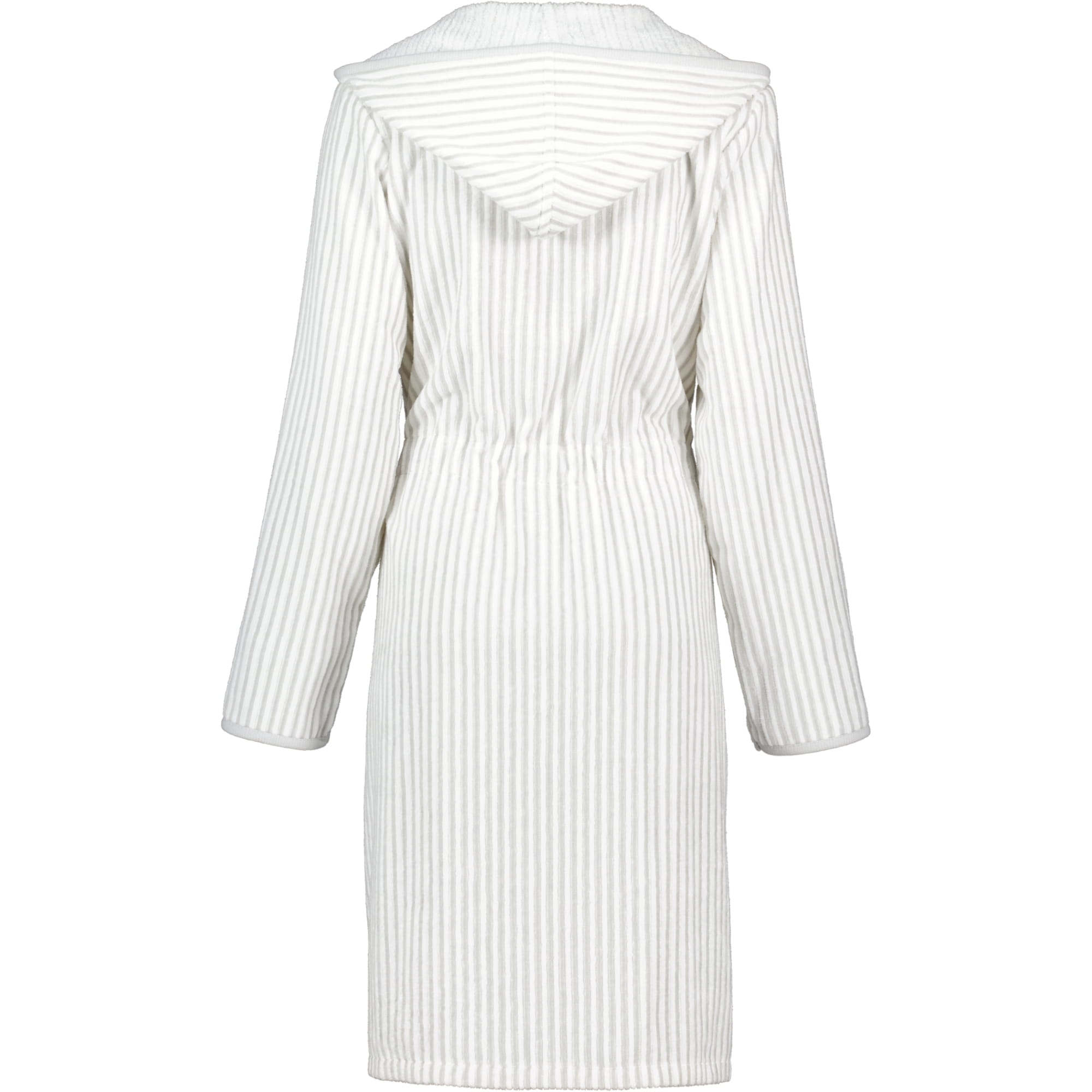 Cawö Bademäntel Damen Reißverschluss 6416 weiss-silber - 76