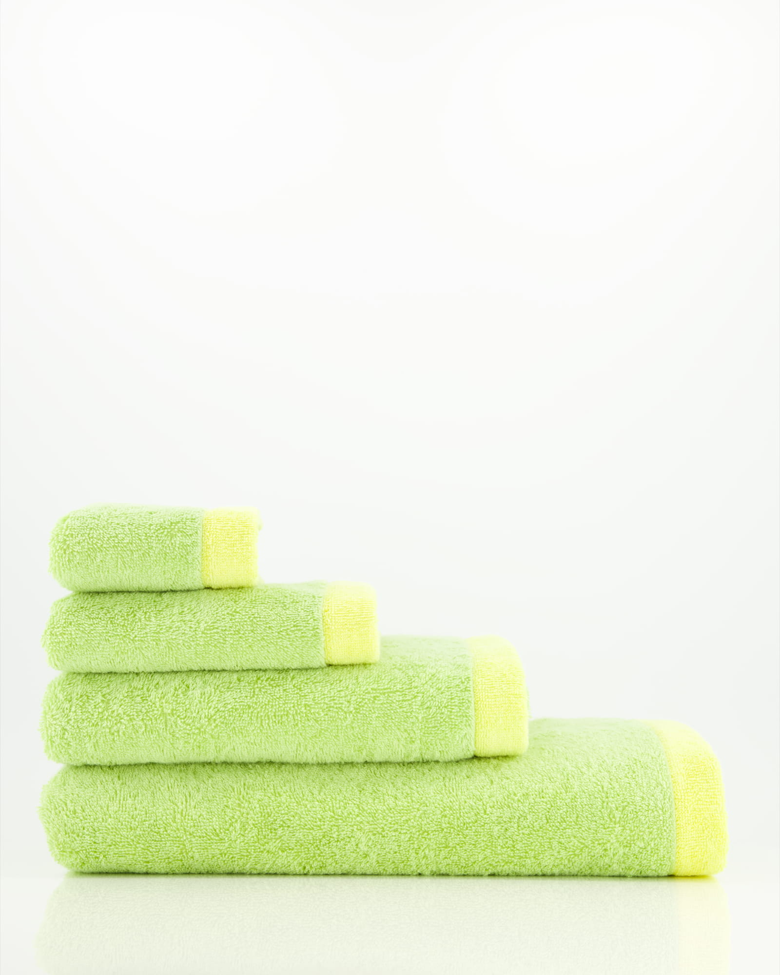 Cawö Handtücher Lifestyle Splash 7071 pistazie/lemon - 45 - Duschtuch 70x140 cm