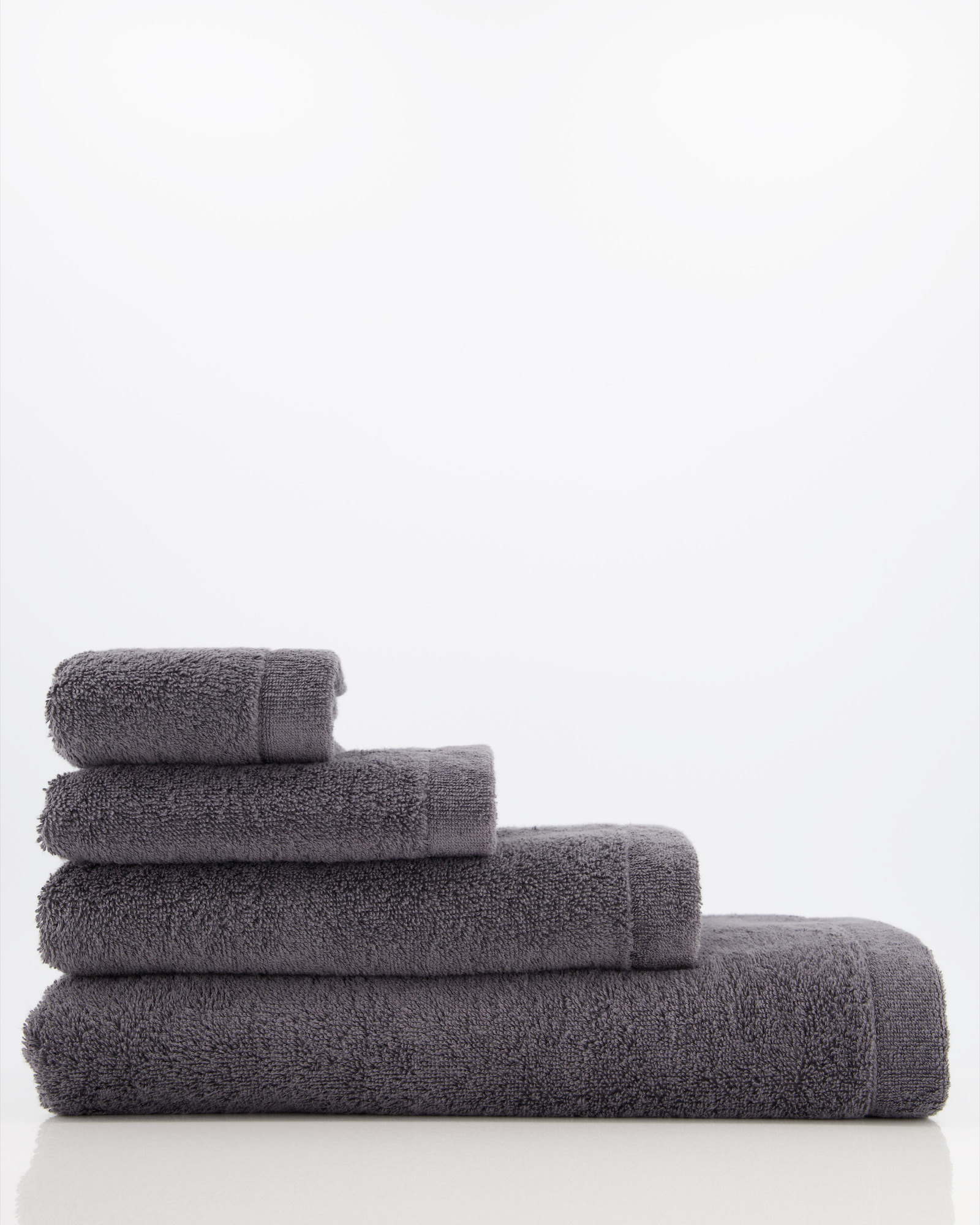 Cawö Handtücher Lifestyle Uni 7007 anthrazit - 774 - Seiflappen 30x30 cm