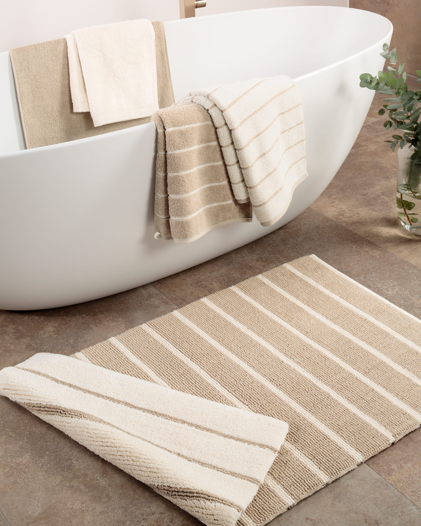 Cawö Home Badteppiche Balance Streifen 1008 natur - 33
