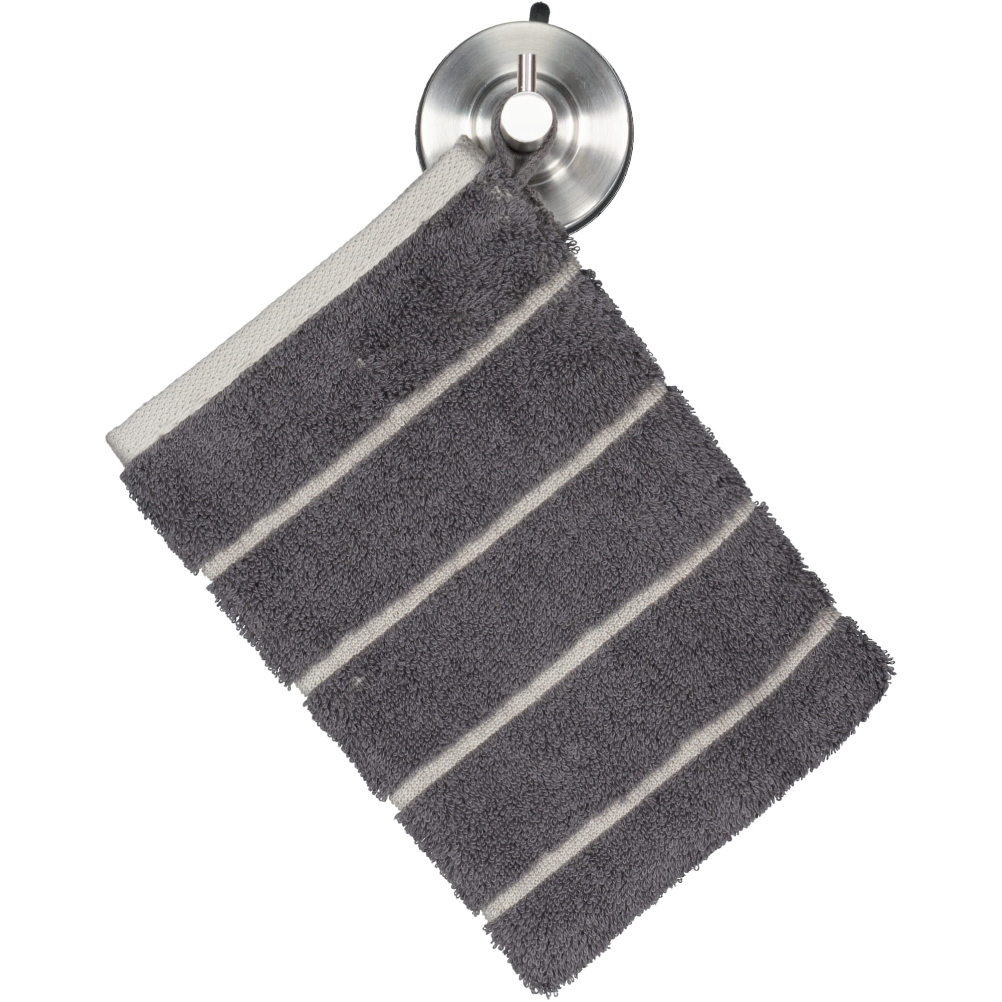 Cawö Handtücher Balance Doubleface 6232 anthrazit - 73 - Waschhandschuh 16x22 cm