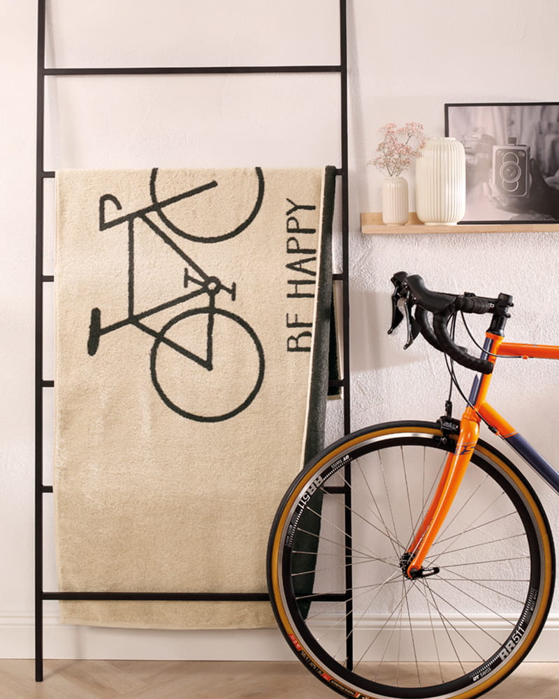 Cawö Saunatücher TRAVEL Velo Fahrrad 6287 beige - 37 - Saunatuch 70x180 cm