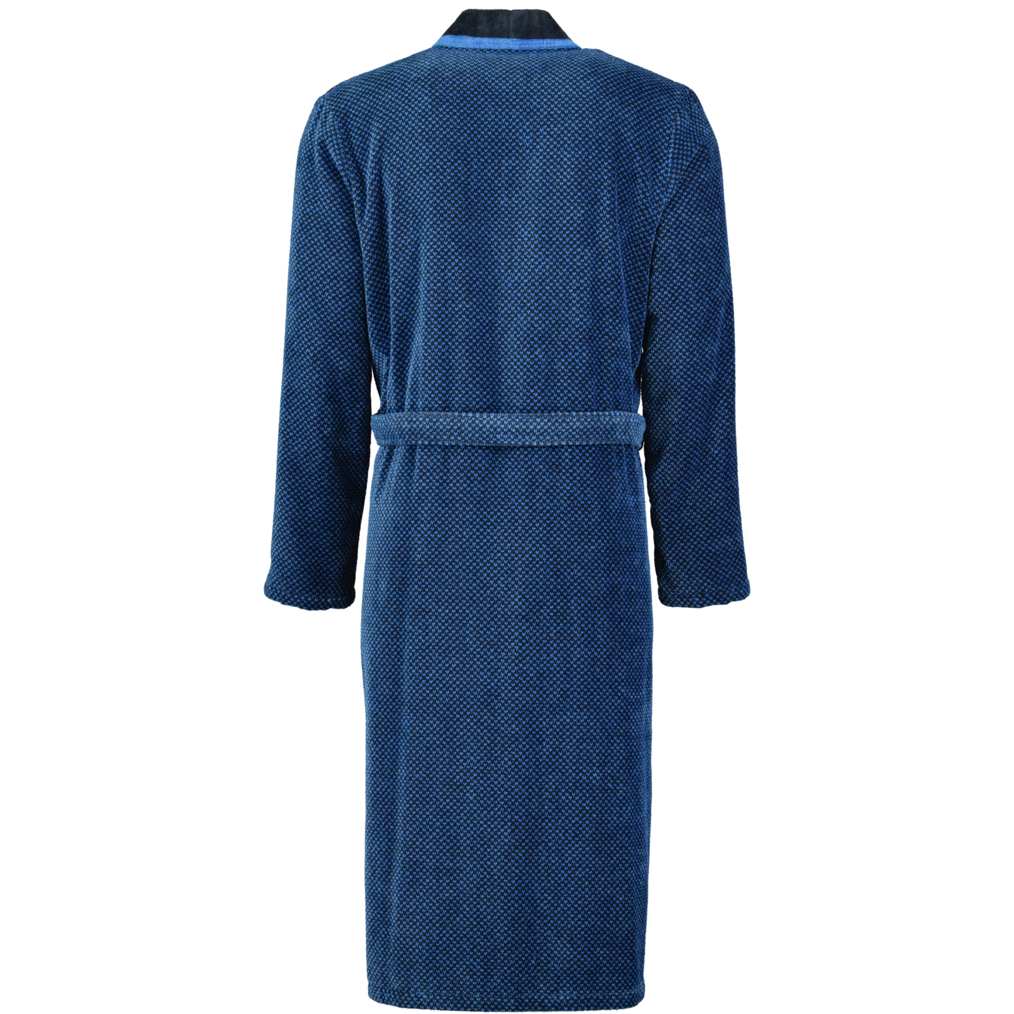 Cawö - Herren Bademantel Kimono 4839 - Farbe: blau/schwarz - 19