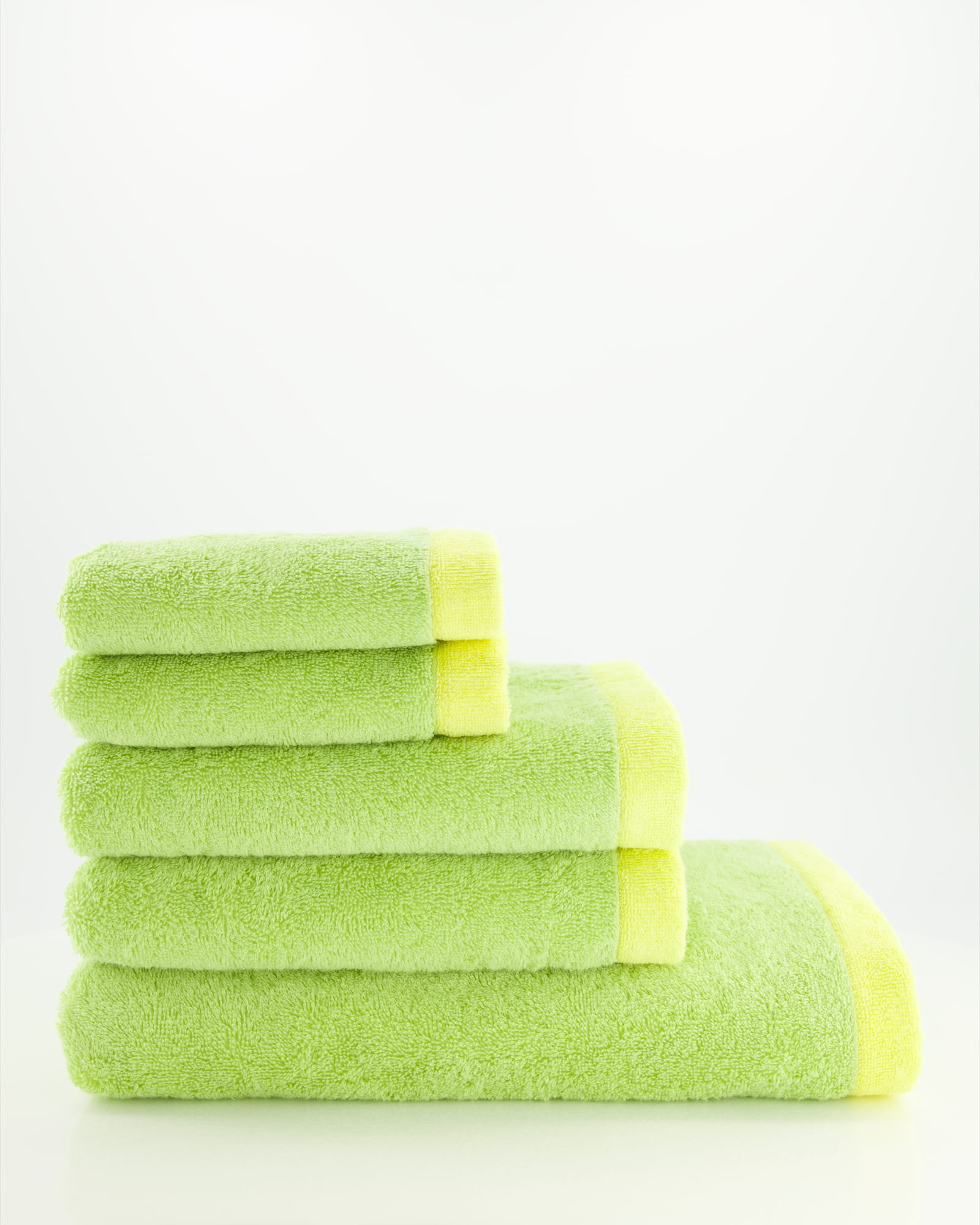 Cawö Handtücher Lifestyle Splash 7071 pistazie/lemon - 45 - Duschtuch 70x140 cm