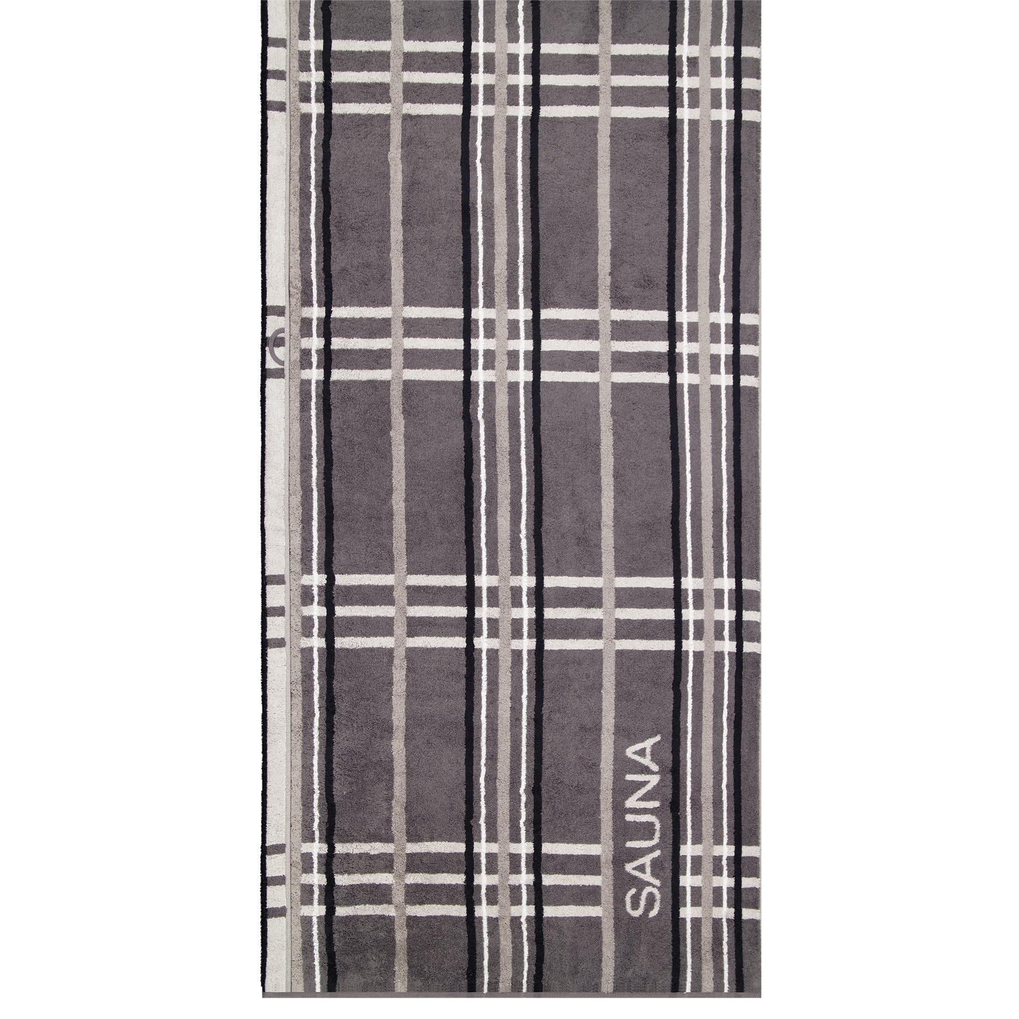 Cawö Saunatücher SAUNA Check 6274 anthrazit - 34 - 80x200 cm