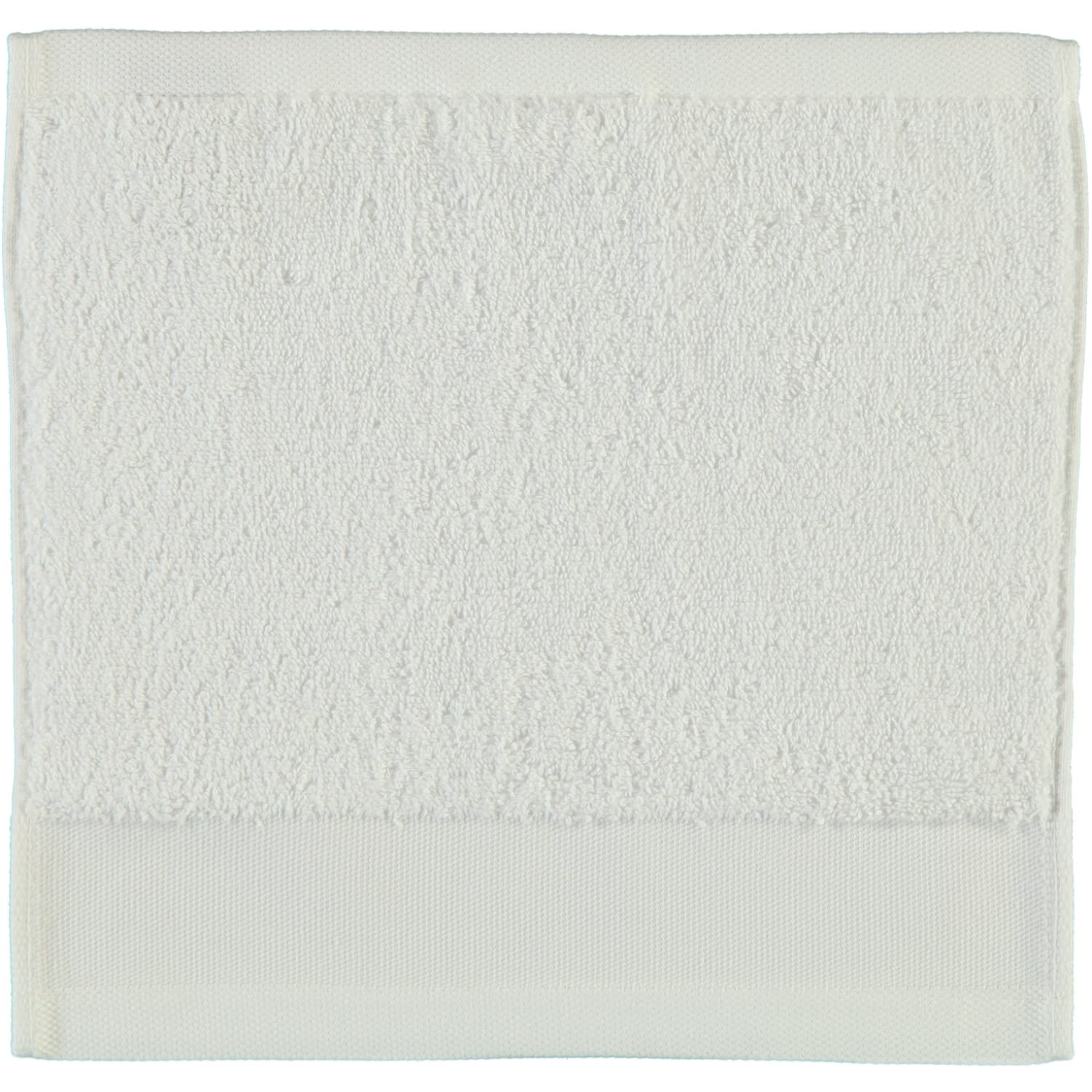 Rhomtuft - Handtücher Comtesse - Farbe: weiss - 01 - Seiflappen 30x30 cm