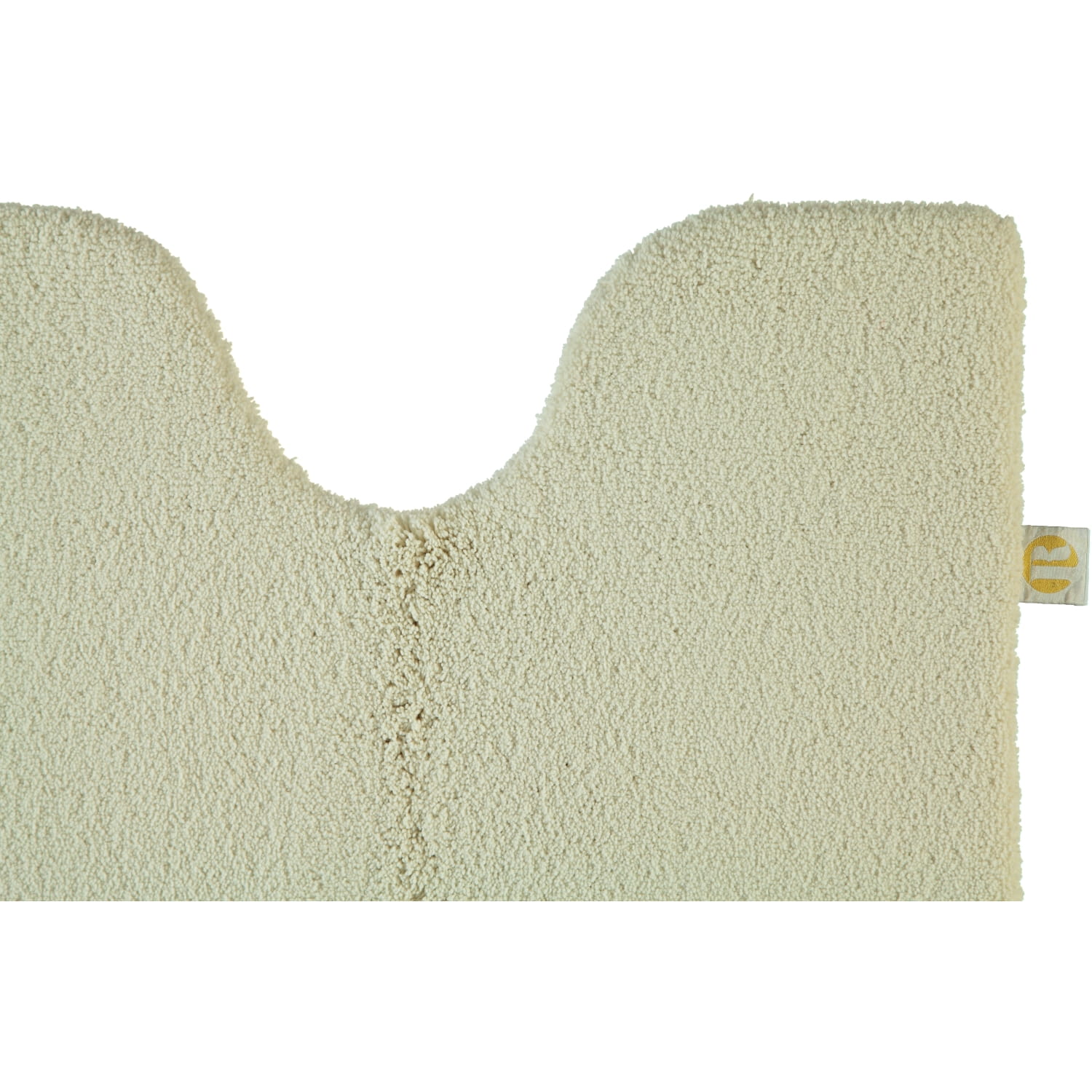 Rhomtuft - Badteppiche Square - Farbe: beige - 42 - Toilettenvorlage mit Ausschnitt 55x60 cm