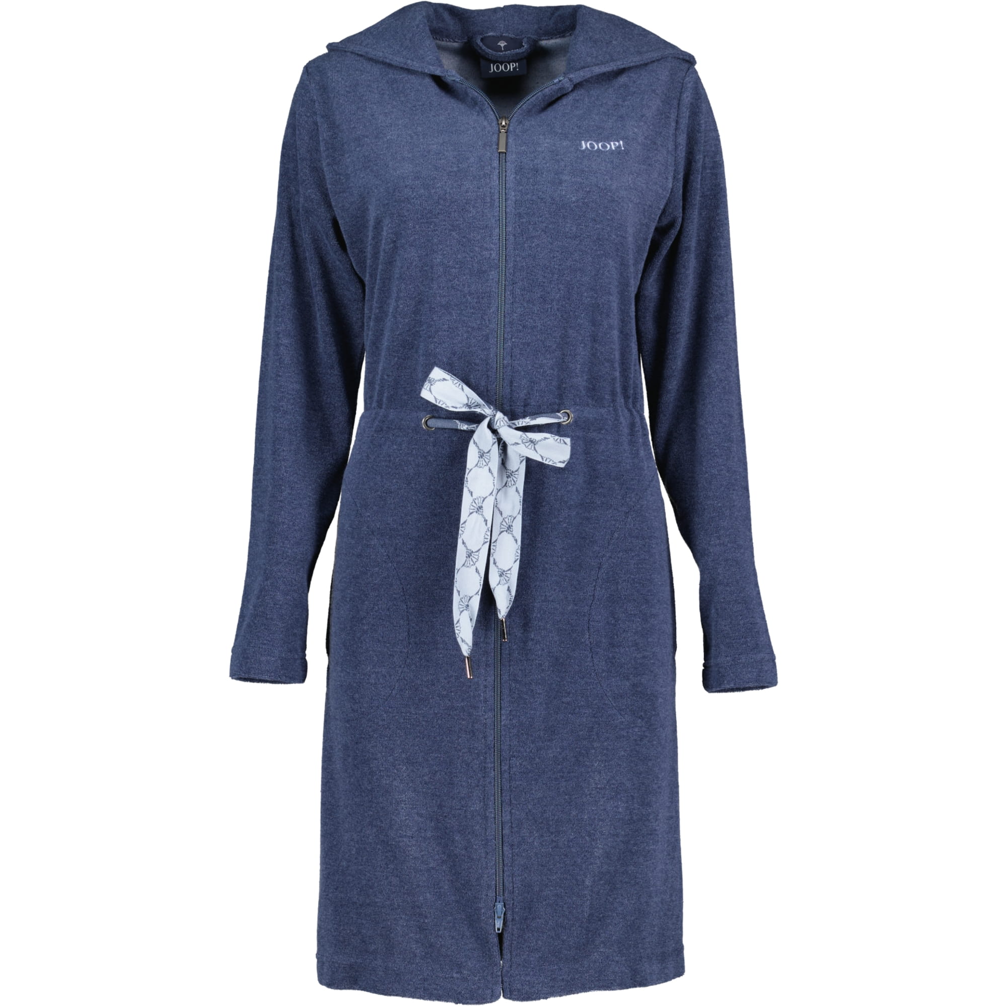 JOOP! Bademäntel Damen Kapuze Active 1659 blau - 11