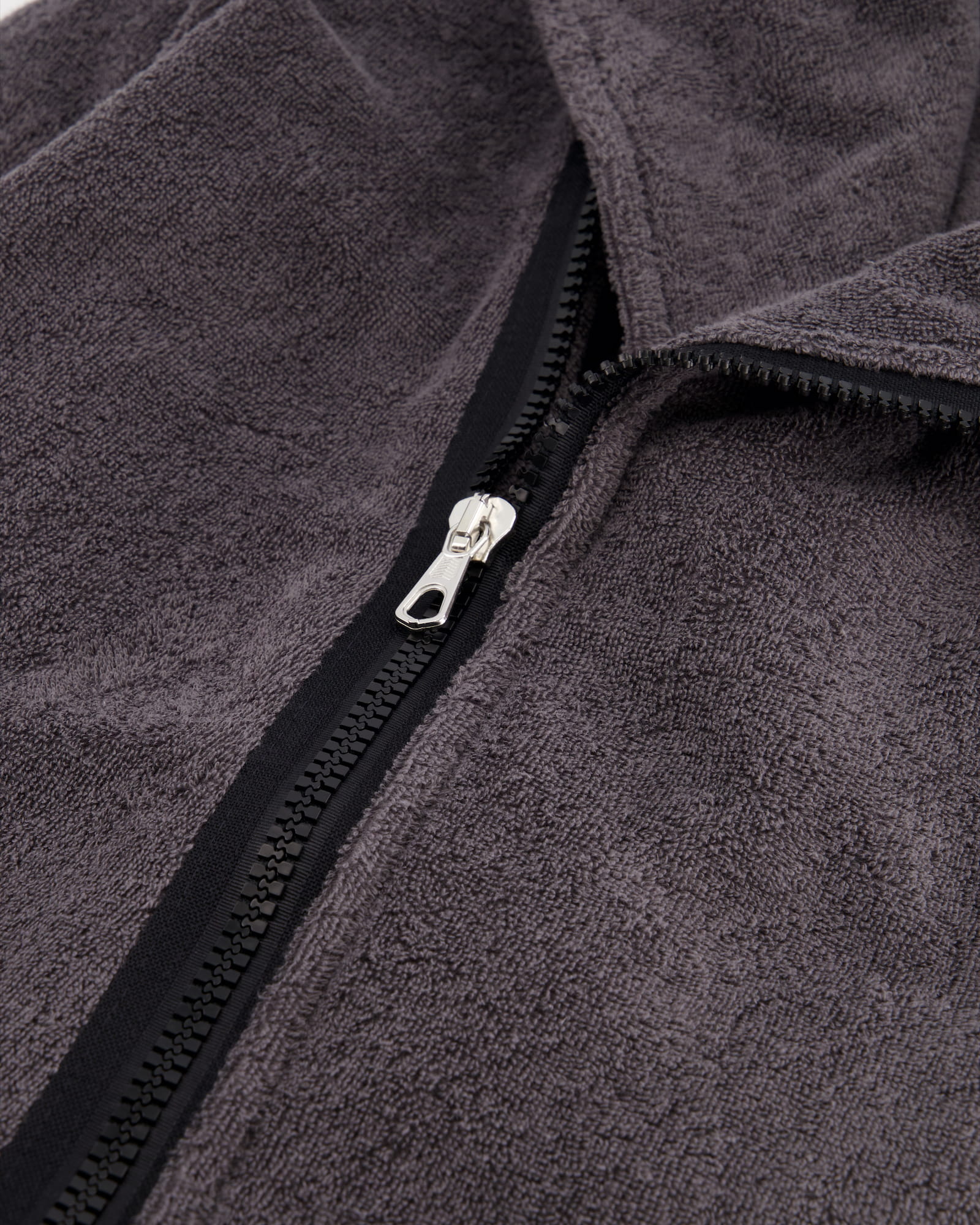 Cawö Bademäntel Herren Kapuze New Zipper 6516 anthrazit-schwarz - 774