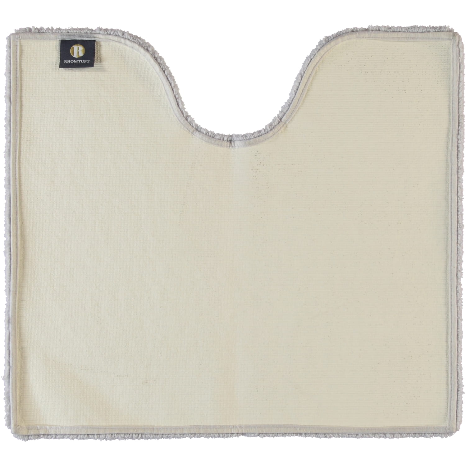 Rhomtuft - Badteppiche Square - Farbe: perlgrau - 11 - Toilettenvorlage mit Ausschnitt 55x60 cm