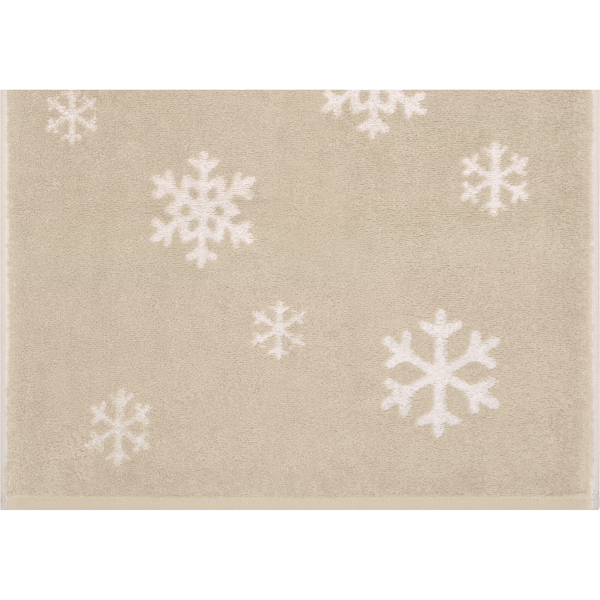 Cawö Handtücher WINTER EDITION Schneekristalle 6270 beige/natur - 33