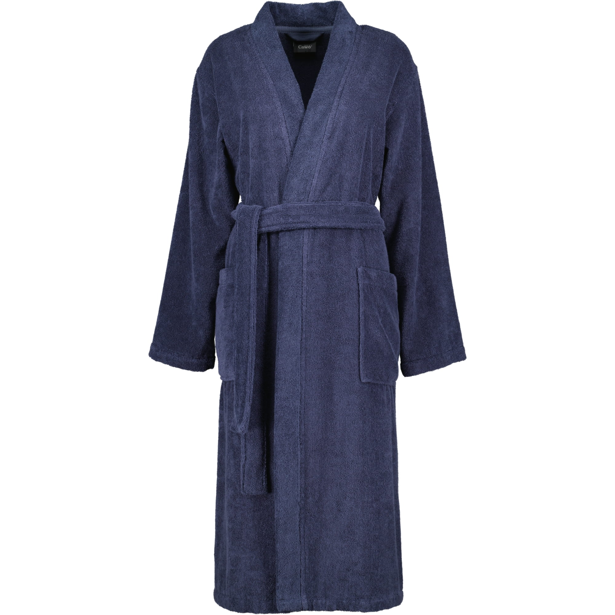 Cawö Home Damen Bademantel Kimono 826 - Farbe: blau - 17
