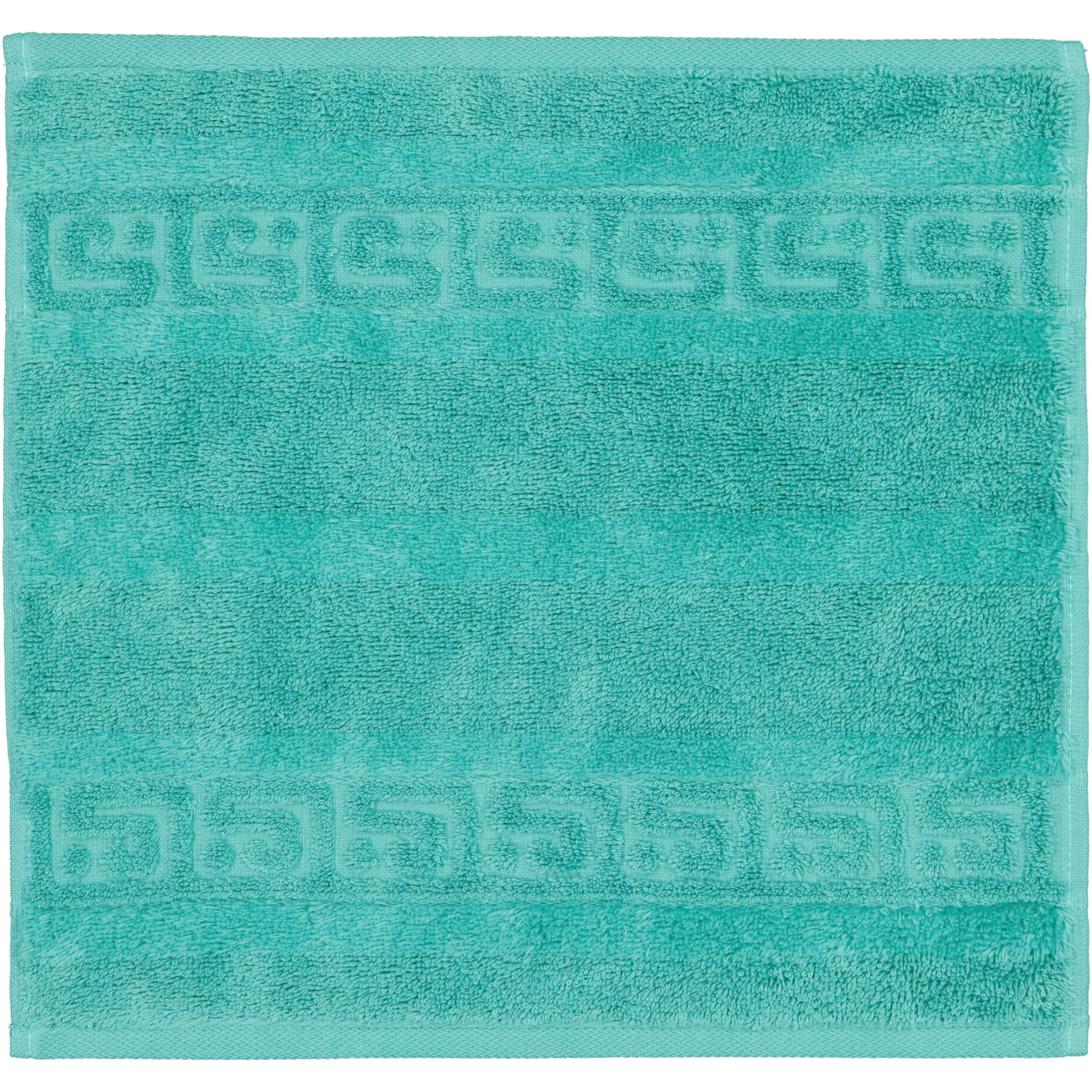 Cawö Handtücher Noblesse Uni 1001 smaragd - 421 - Seiflappen 30x30 cm