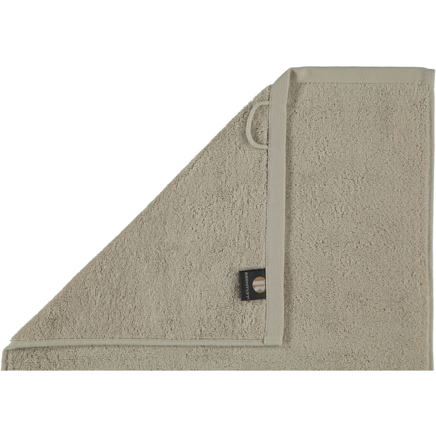Rhomtuft - Handtücher Comtesse - Farbe: stone - 320 - Seiflappen 30x30 cm