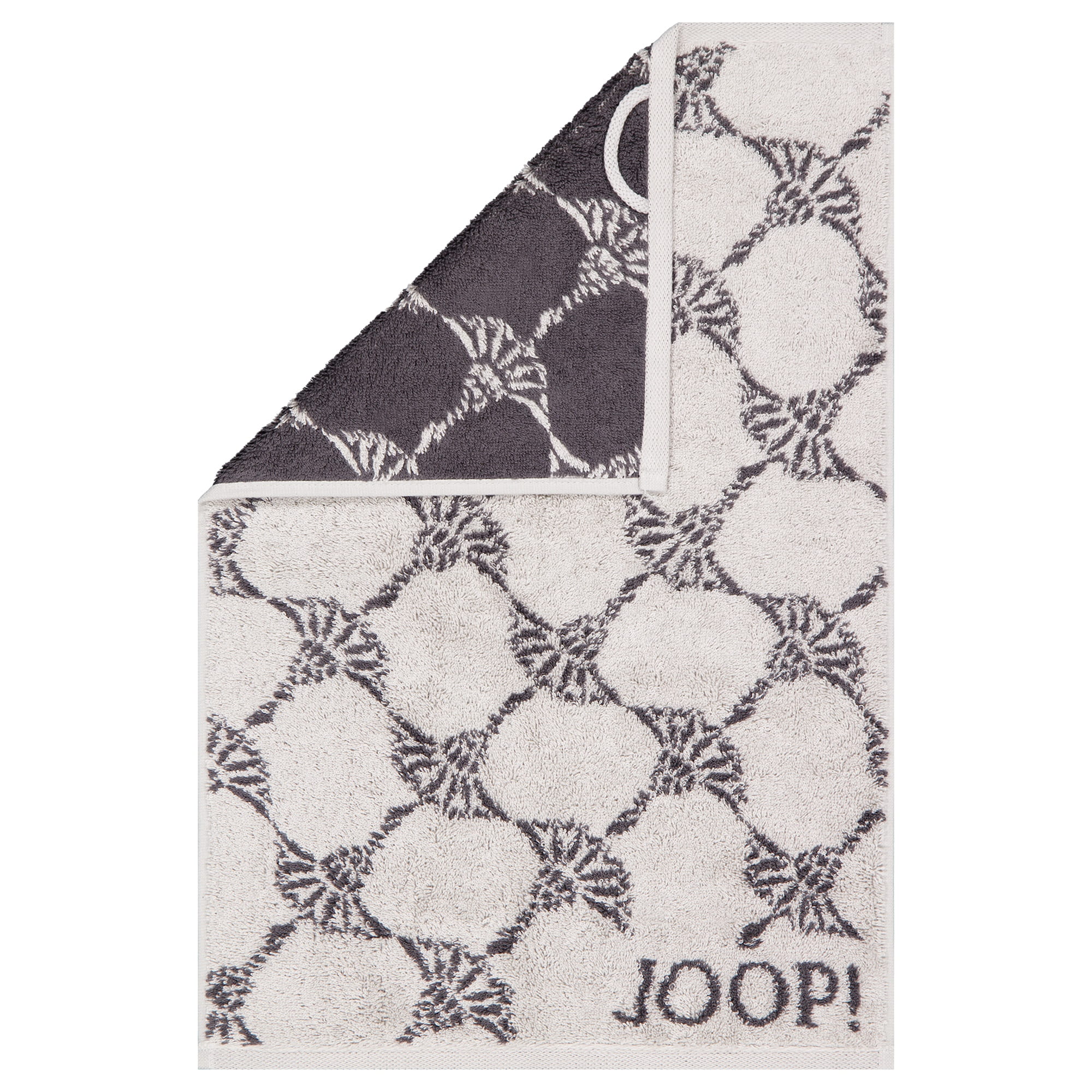 JOOP! Handtücher New Classic Cornflower 1721 Platin - 77 - Gästetuch 30x50 cm