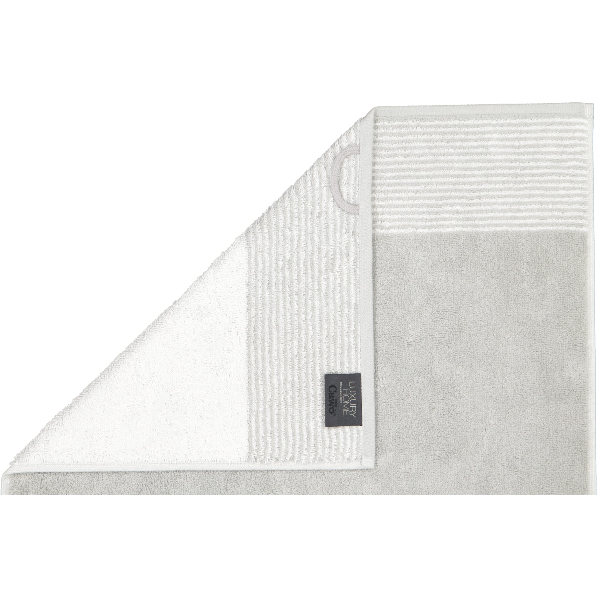Cawö - Luxury Home Two-Tone 590 - Farbe: platin - 76 - Handtuch 50x100 cm