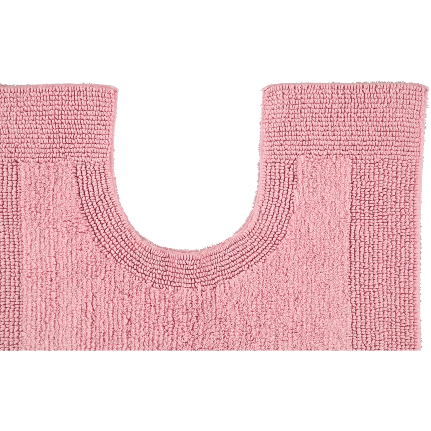 Rhomtuft - Badteppiche Prestige - Farbe: rosenquarz - 402 - Toilettenvorlage mit Ausschnitt 60x60 cm