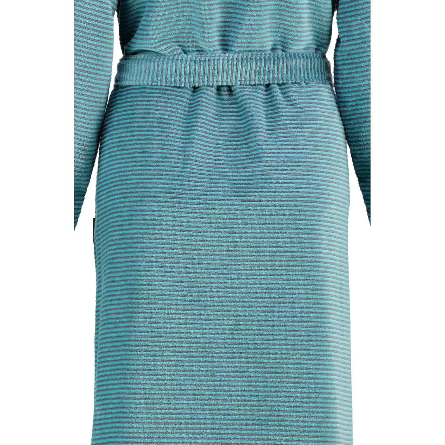 Cawö - Damen Bademantel Two-Tone Kimono 6431- Farbe: türkis - 47 - M