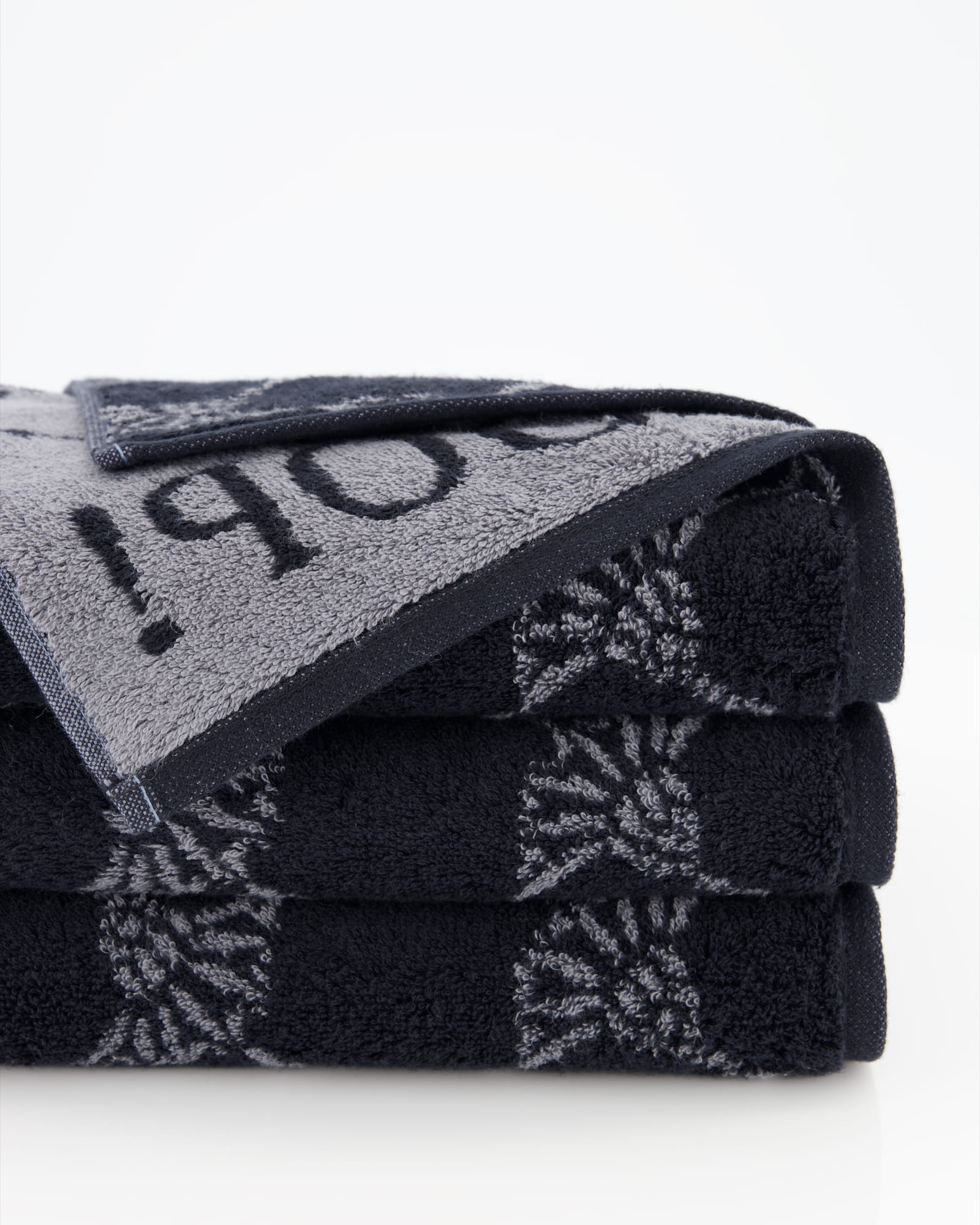 JOOP! Cornflower 1611 - Farbe: Schwarz - 90 - Saunatuch 80x200 cm