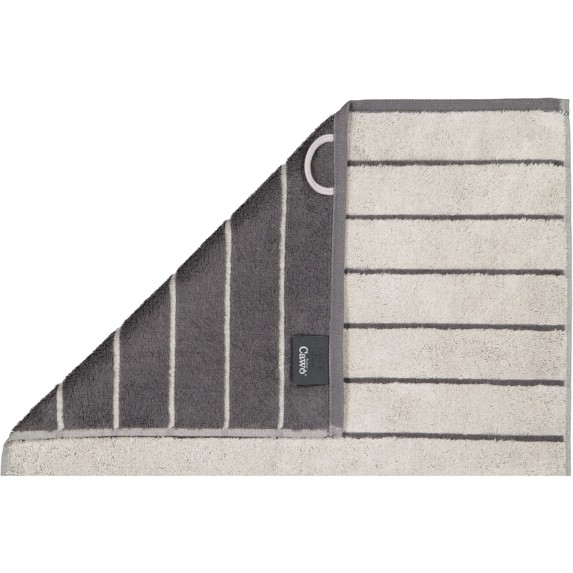 Cawö Handtücher Balance Doubleface 6232 platin - 77 - Handtuch 50x100 cm