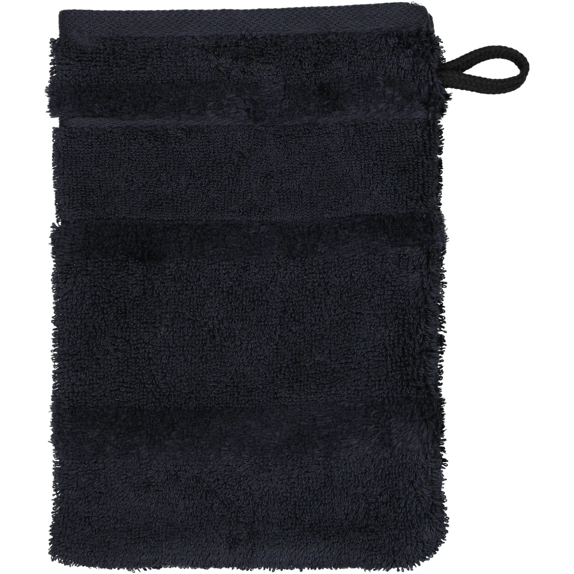 Cawö Handtücher Noblesse2 Uni 1002 schwarz - 906 - Waschhandschuh 16x22 cm