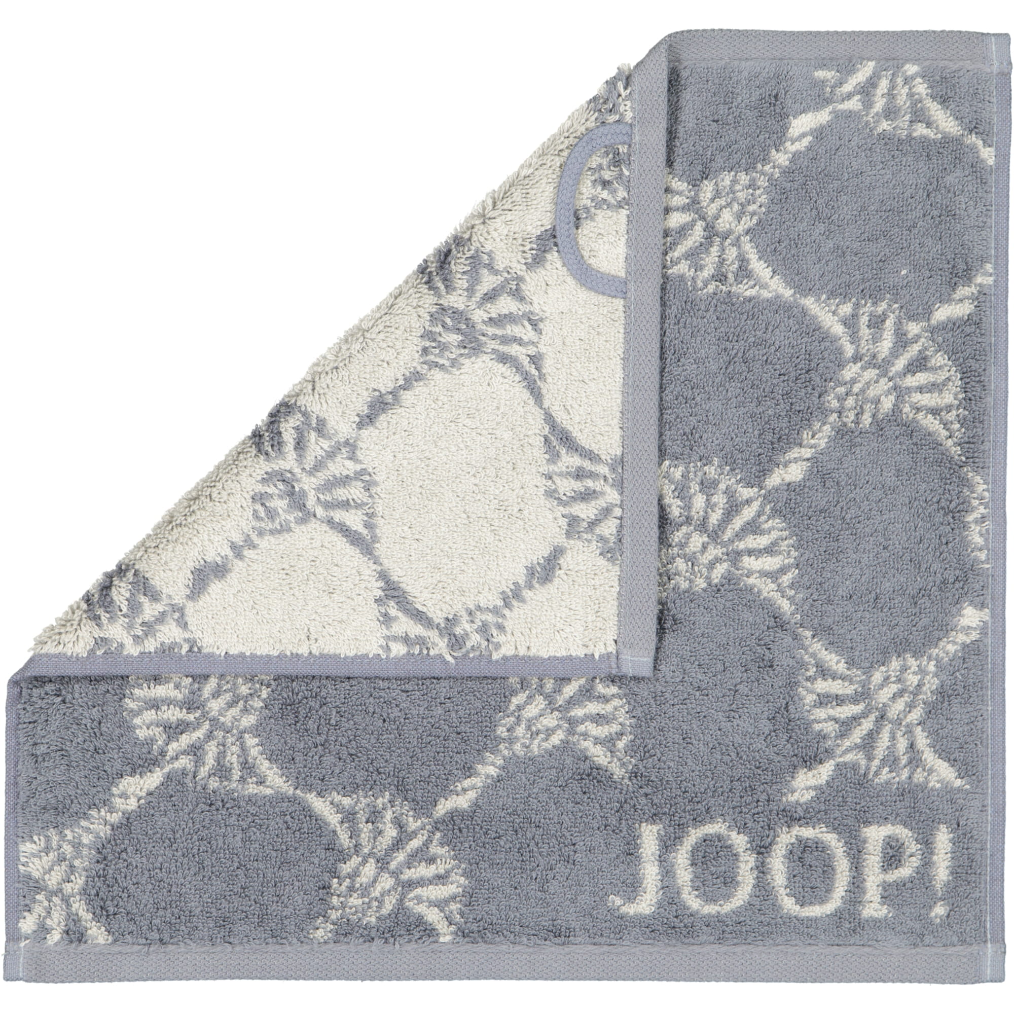 JOOP! Cornflower 1611 - Farbe:  Anthrazit - 77 - Seiflappen 30x30 cm