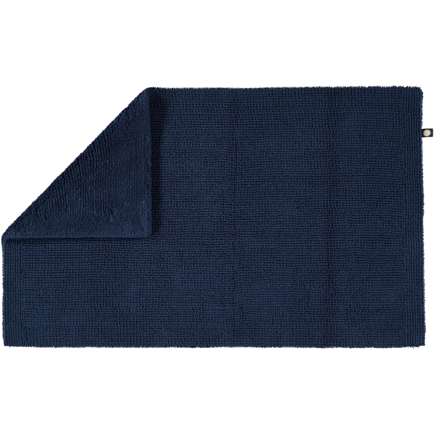 Rhomtuft - Badteppich Pur - Farbe: kobalt - 84 - 70x130 cm