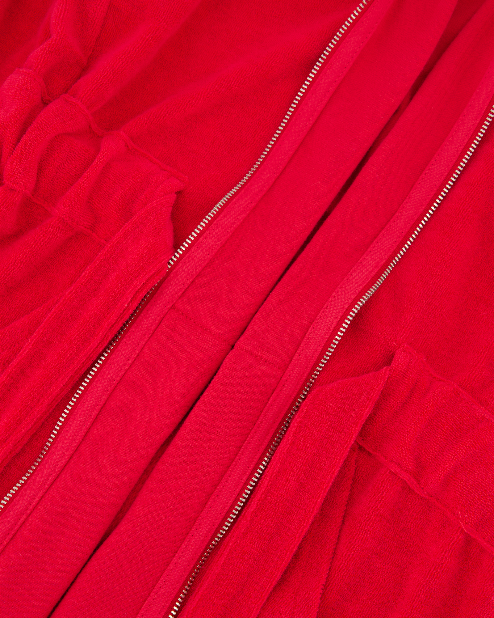Vossen Bademäntel Damen Kurzmantel mit Kapuze Tampa kirschrot - 3680