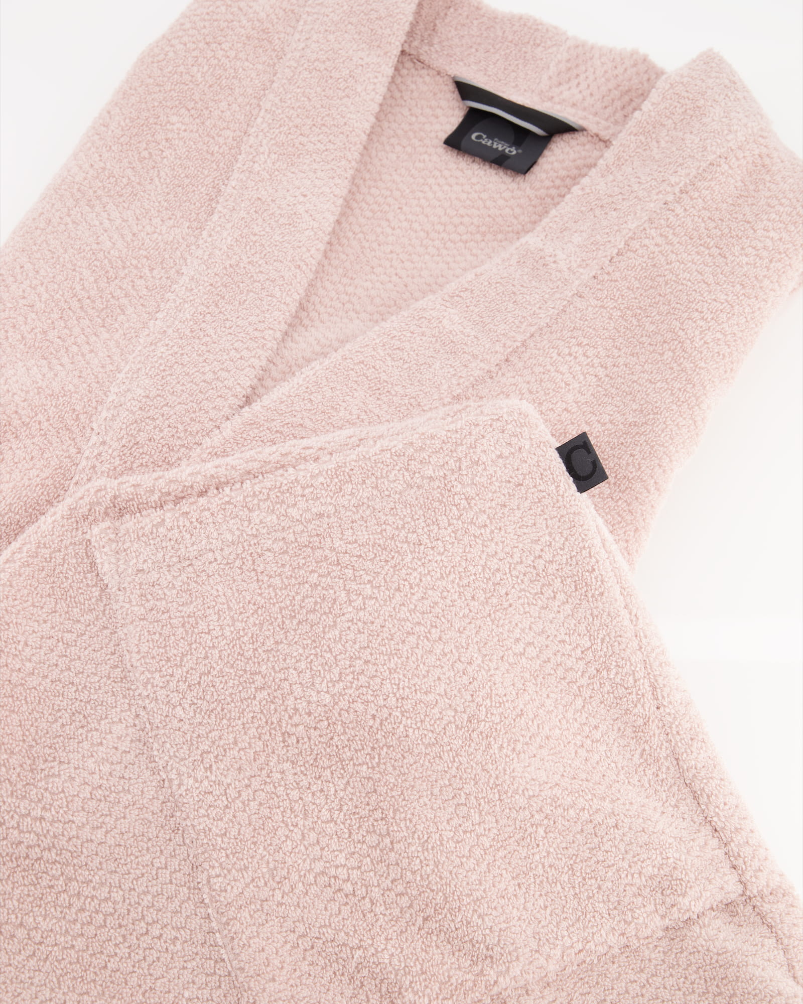 Cawö Damen Bademantel Pure 5222 - Farbe: puder - 383 - S