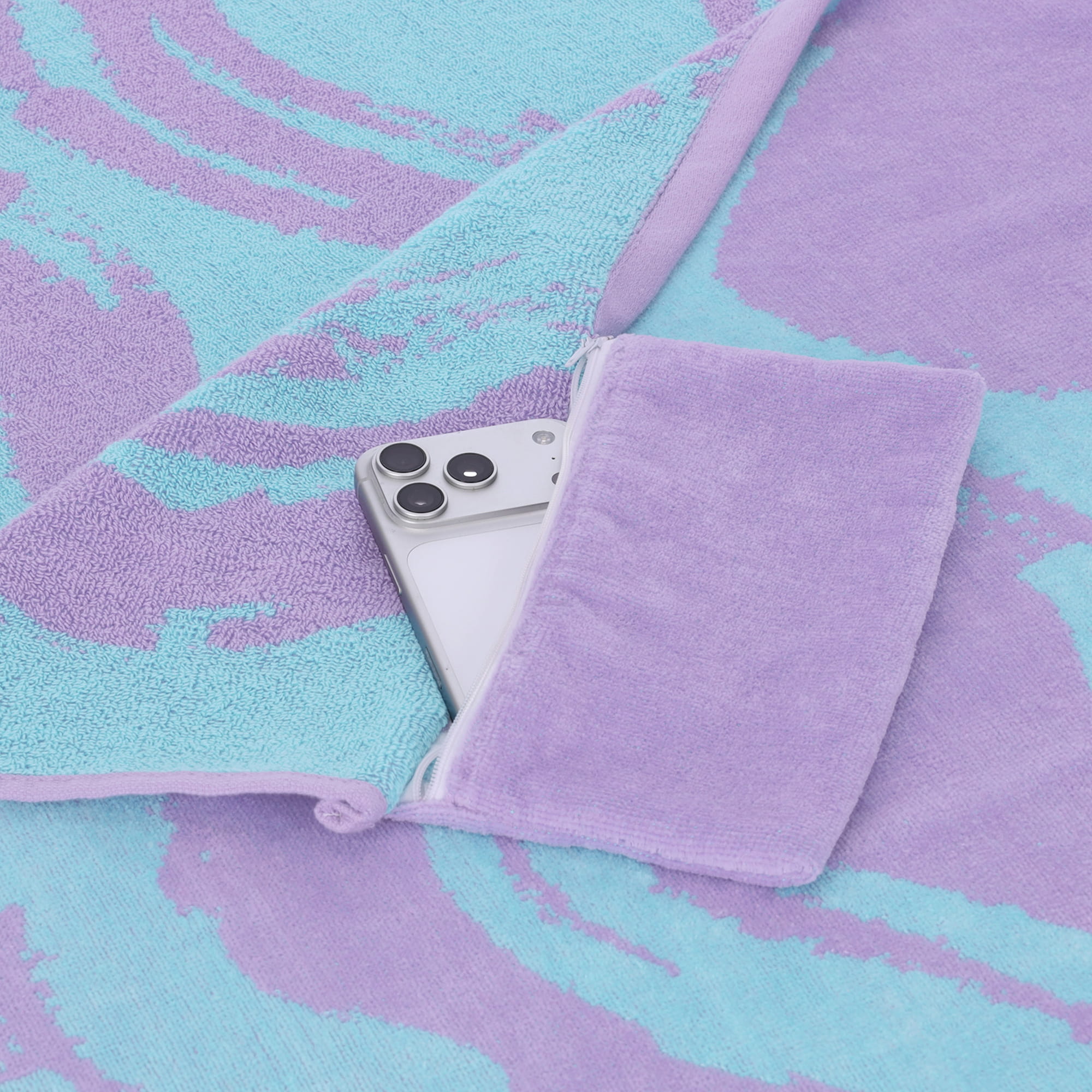 Vossen Strandtücher Coast Lines lavender touch - 0002 - Strandtuch 100x180 cm