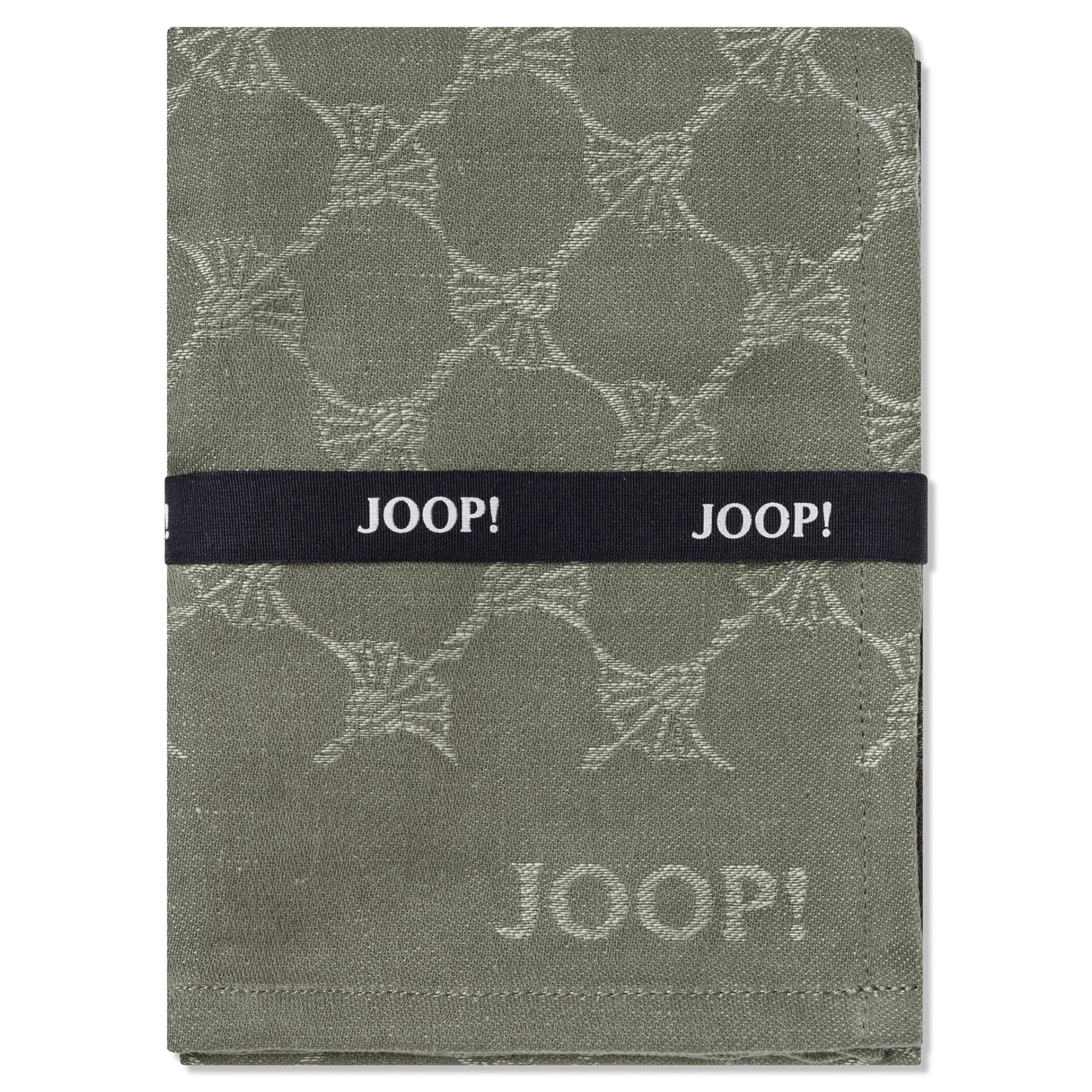 JOOP! Geschirrtücher Cuisine Cornflower Classic 1700 Oliv - 44 - 50x70 cm