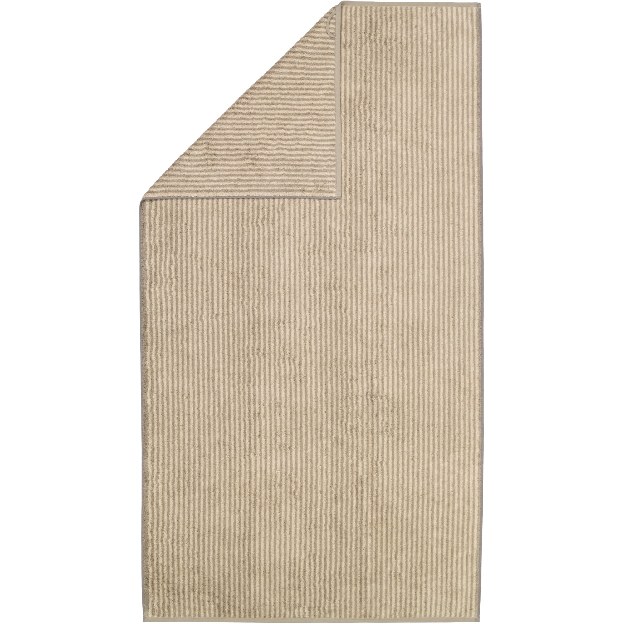 Cawö Handtücher Two-Tone Stripes 480 graphit - 70 - Duschtuch 80x150 cm