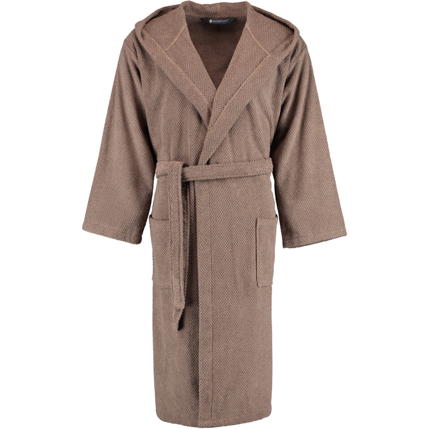 Rhomtuft RHOMTUFT Bademäntel unisex Kapuze Baronesse taupe - 58